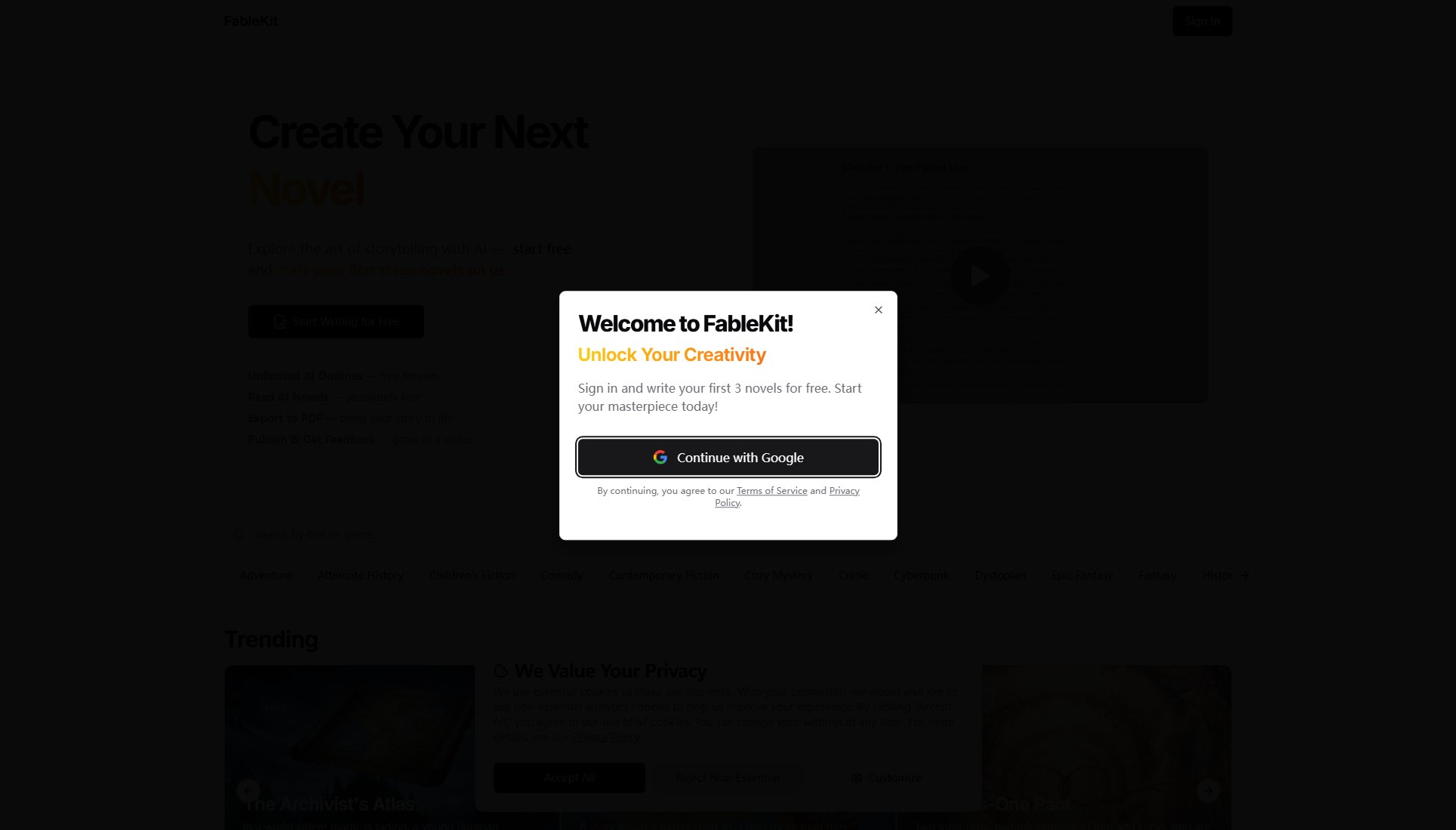 FableKit FableKit Interface & Screenshots FableKit FableKit Interface & Screenshots
