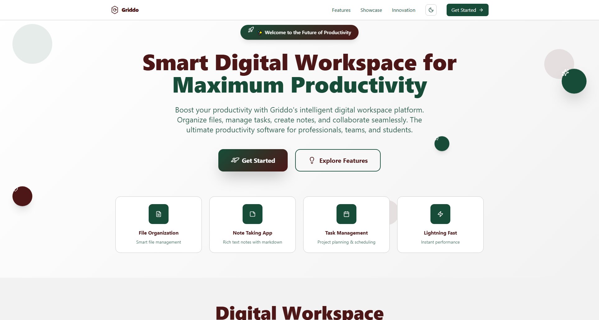 Griddo Griddo Interface & Screenshots
