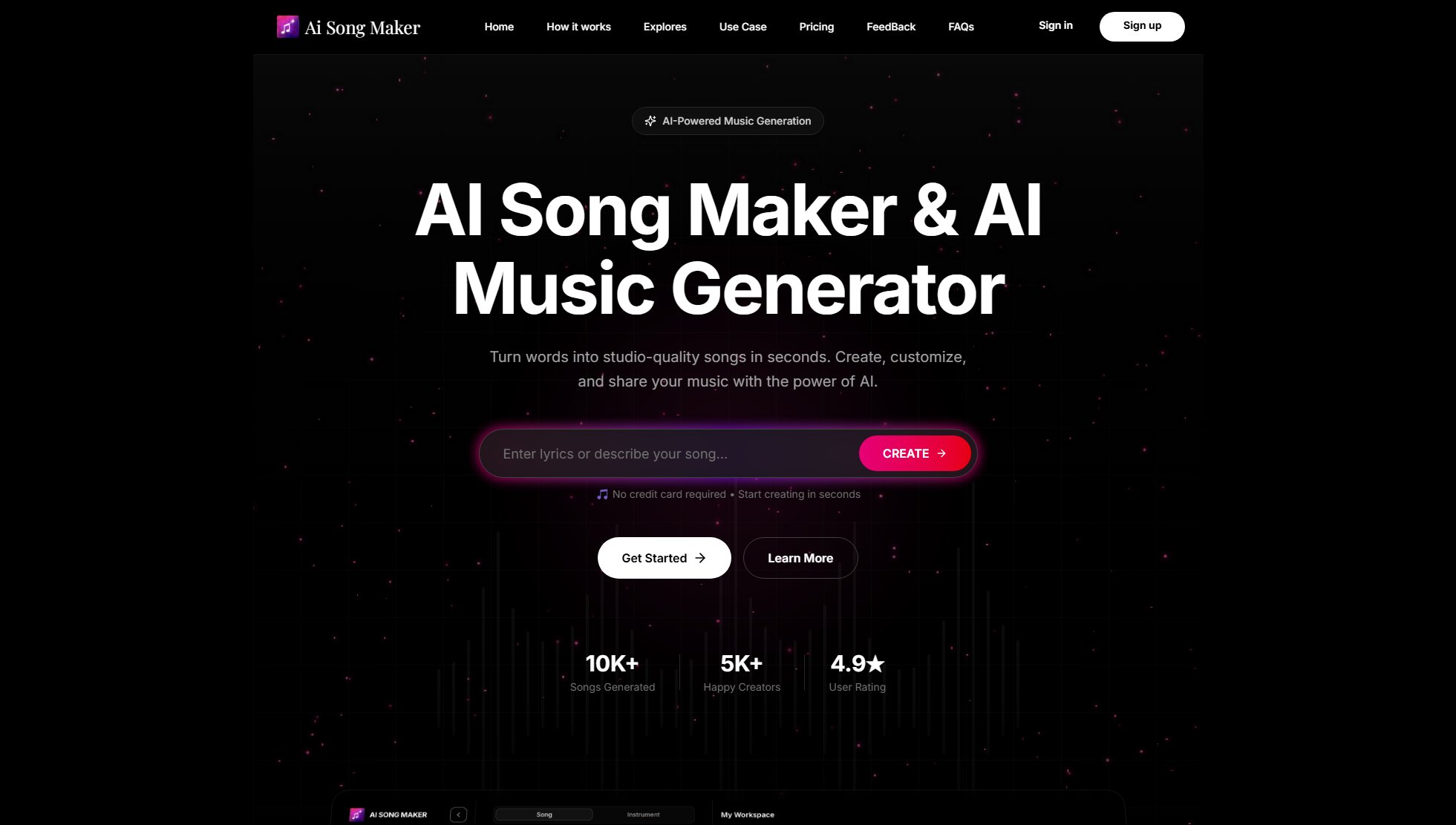 AI Song Maker AI Song Maker Interface & Screenshots