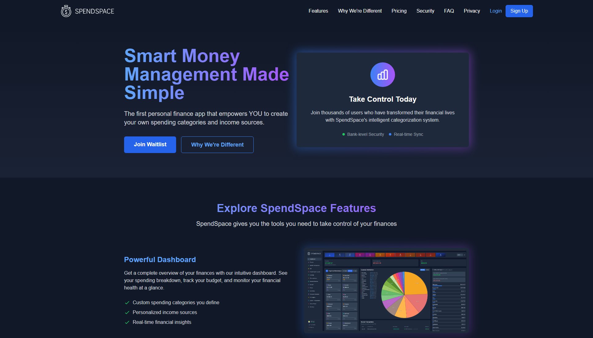 SpendSpace SpendSpace Interface & Screenshots