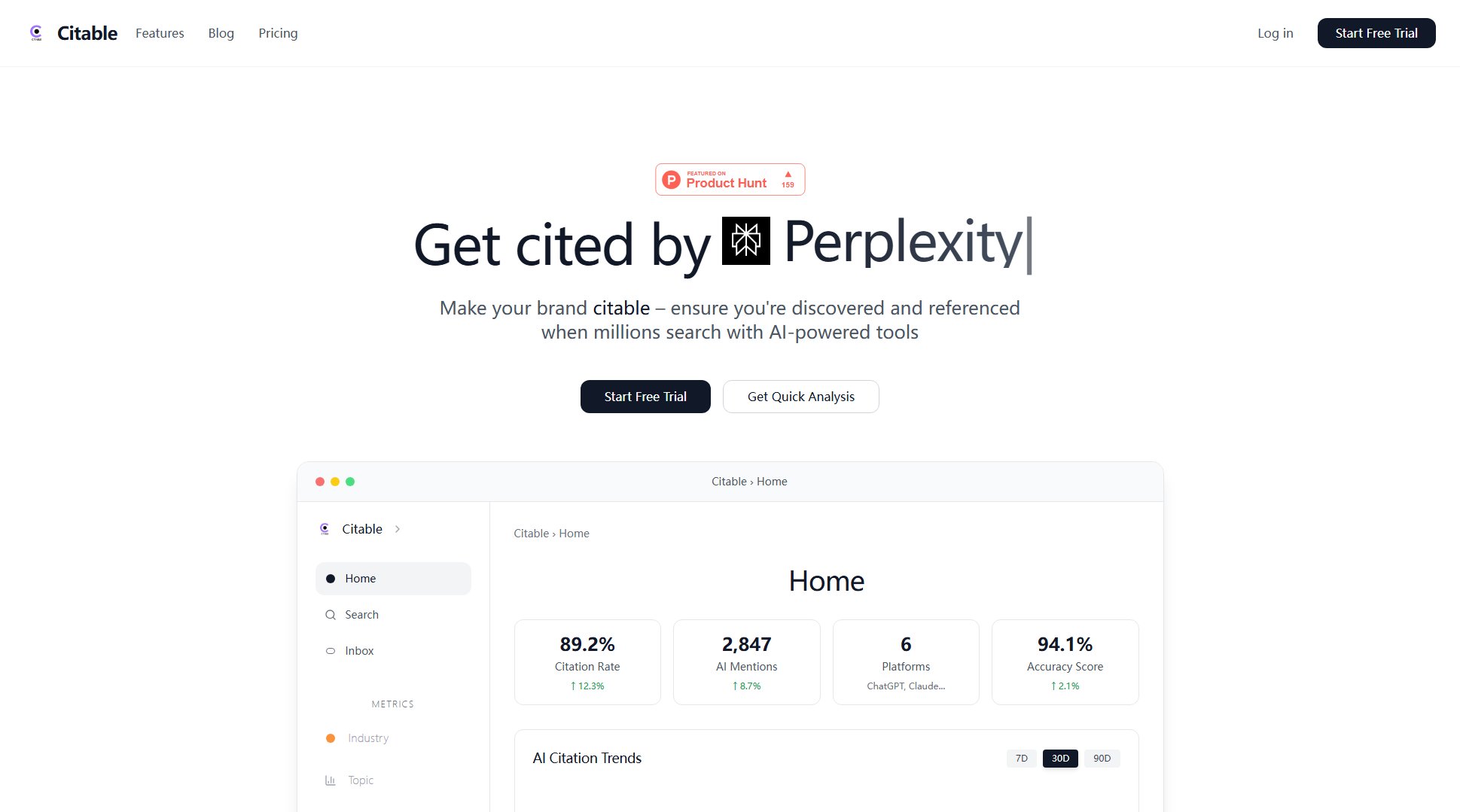 Citable Citable Interface & Screenshots