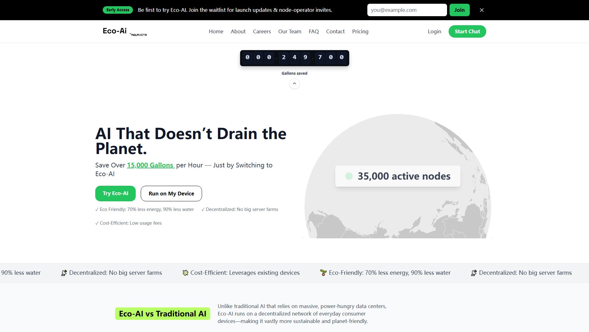 Eco-AI Eco-AI Interface & Screenshots