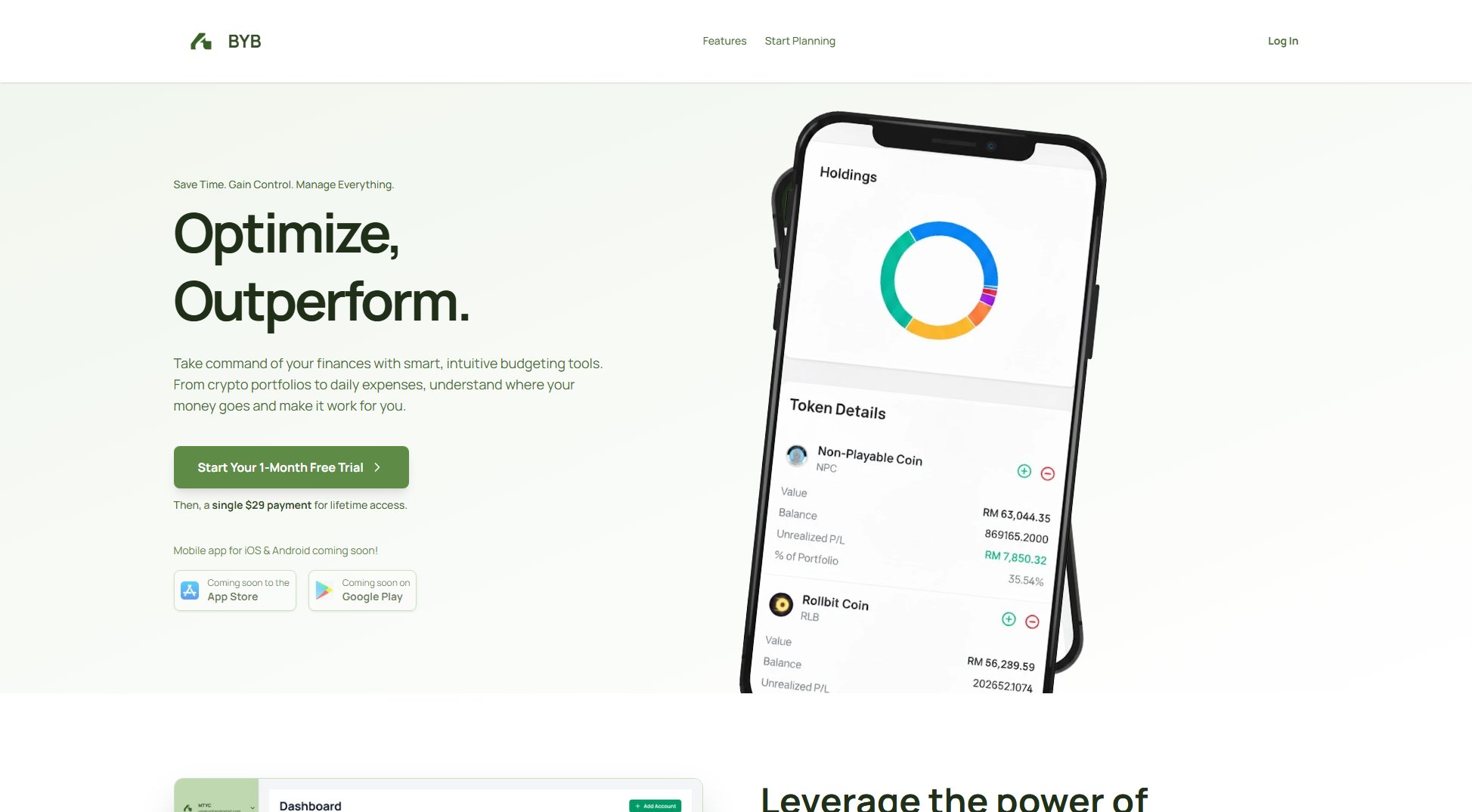 BYB BYB Interface & Screenshots