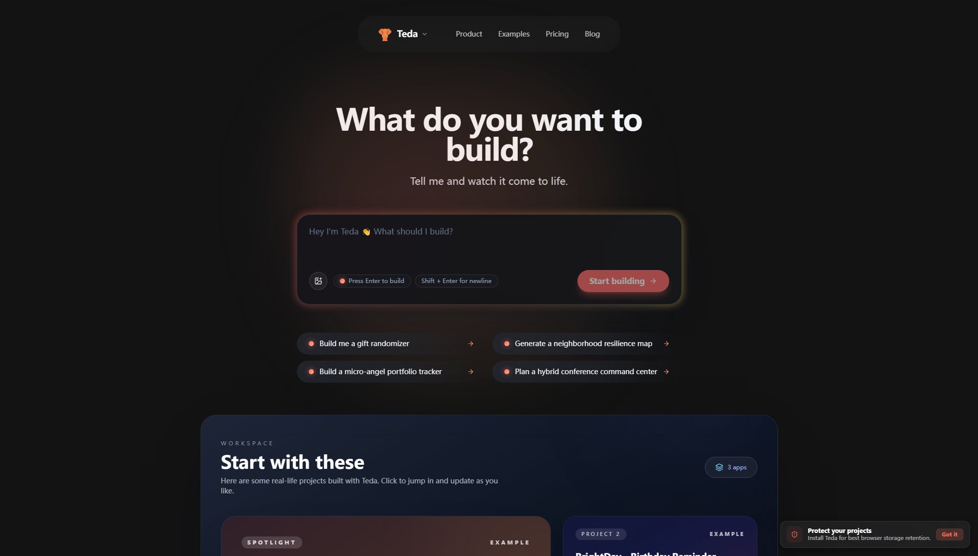 Teda Teda Interface & Screenshots