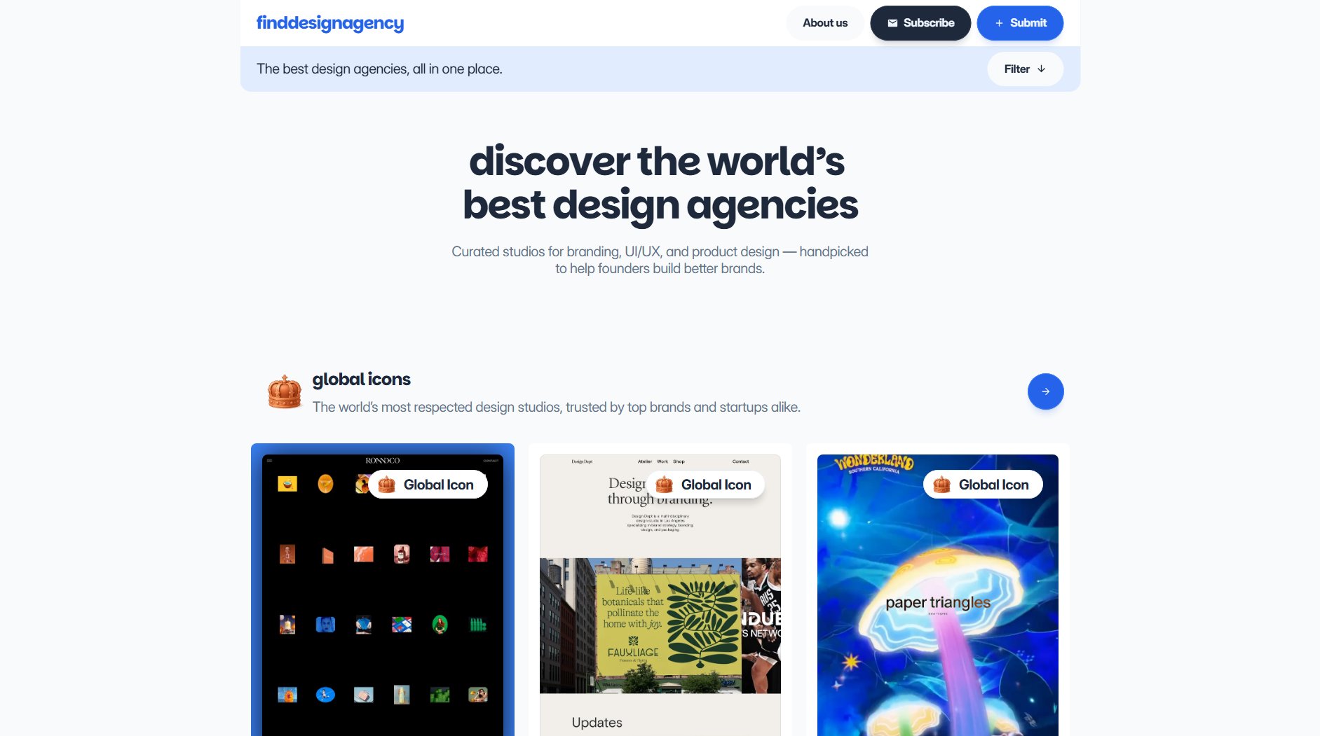 Find Design Agency Find Design Agency Interface & Screenshots