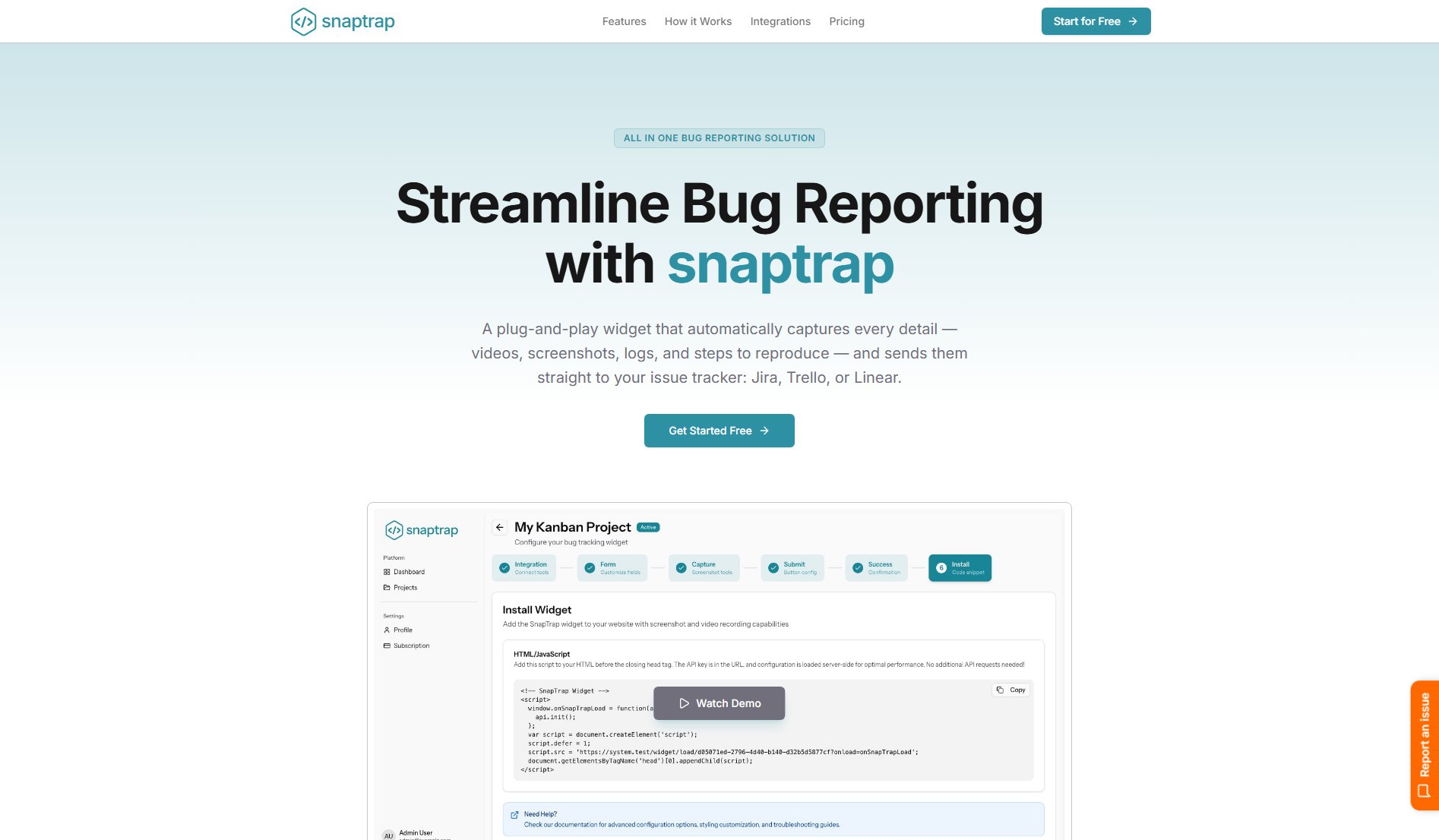 SnapTrap SnapTrap Interface & Screenshots
