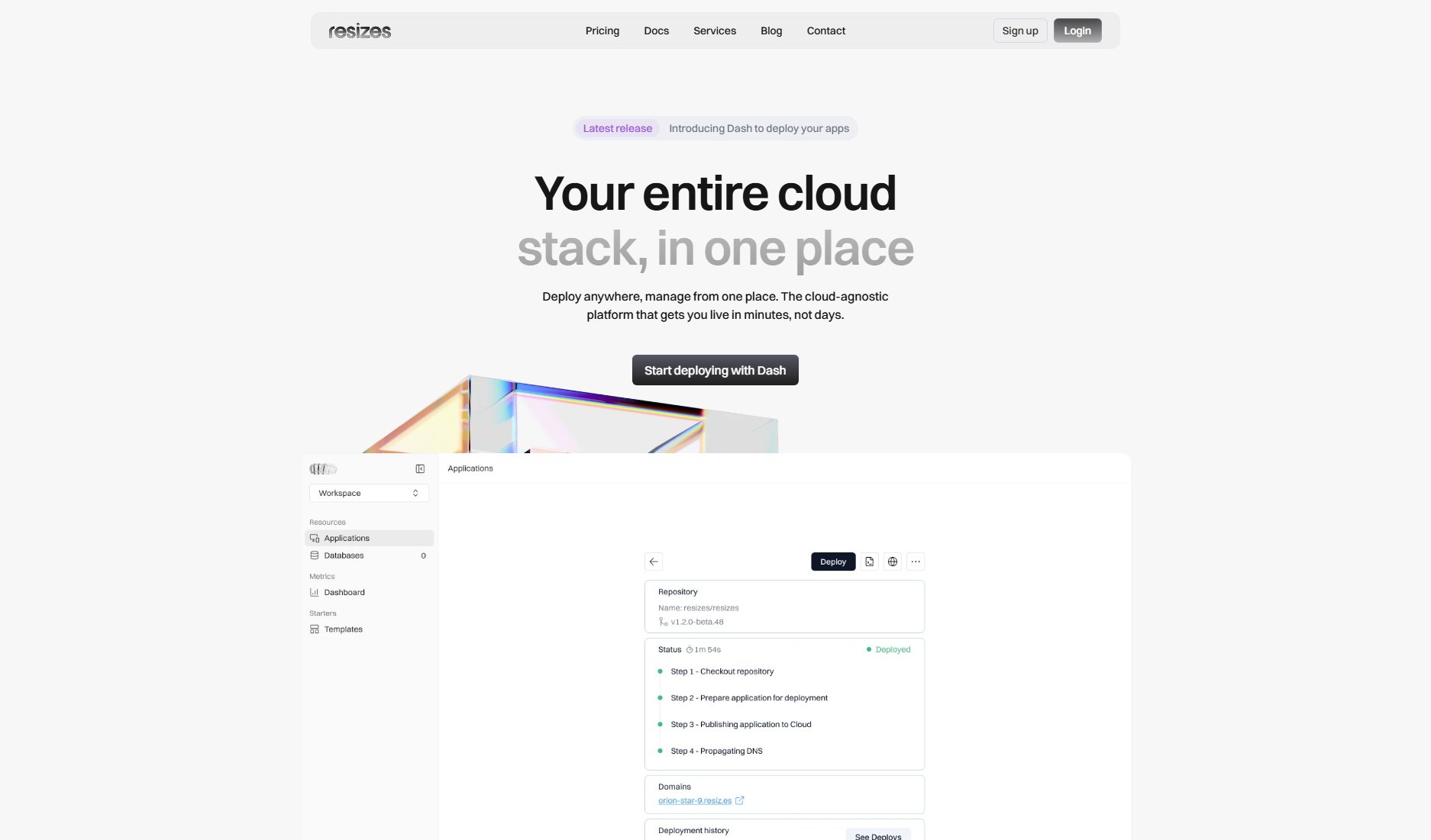 Dash by Resizes Dash by Resizes Interface & Screenshots