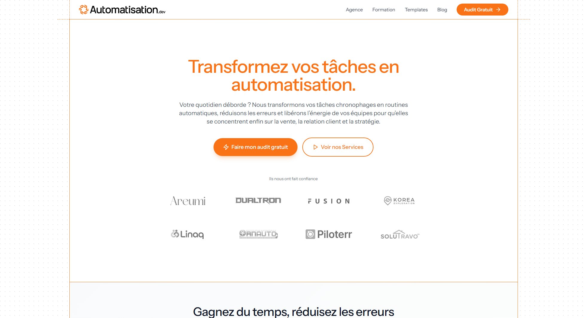 Automatisation.dev Automatisation.dev Interface & Screenshots