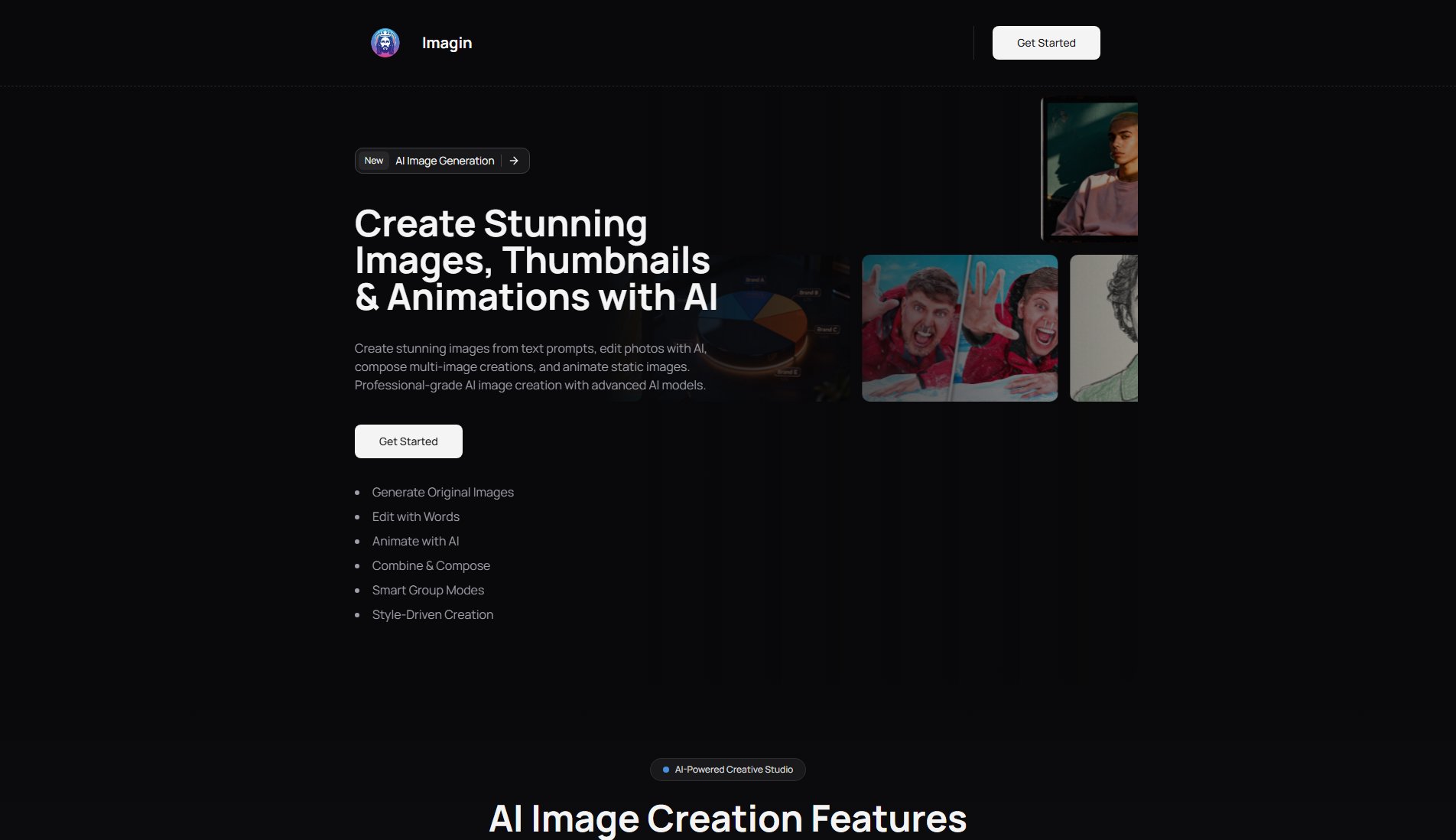 ImaginAI ImaginAI Interface & Screenshots