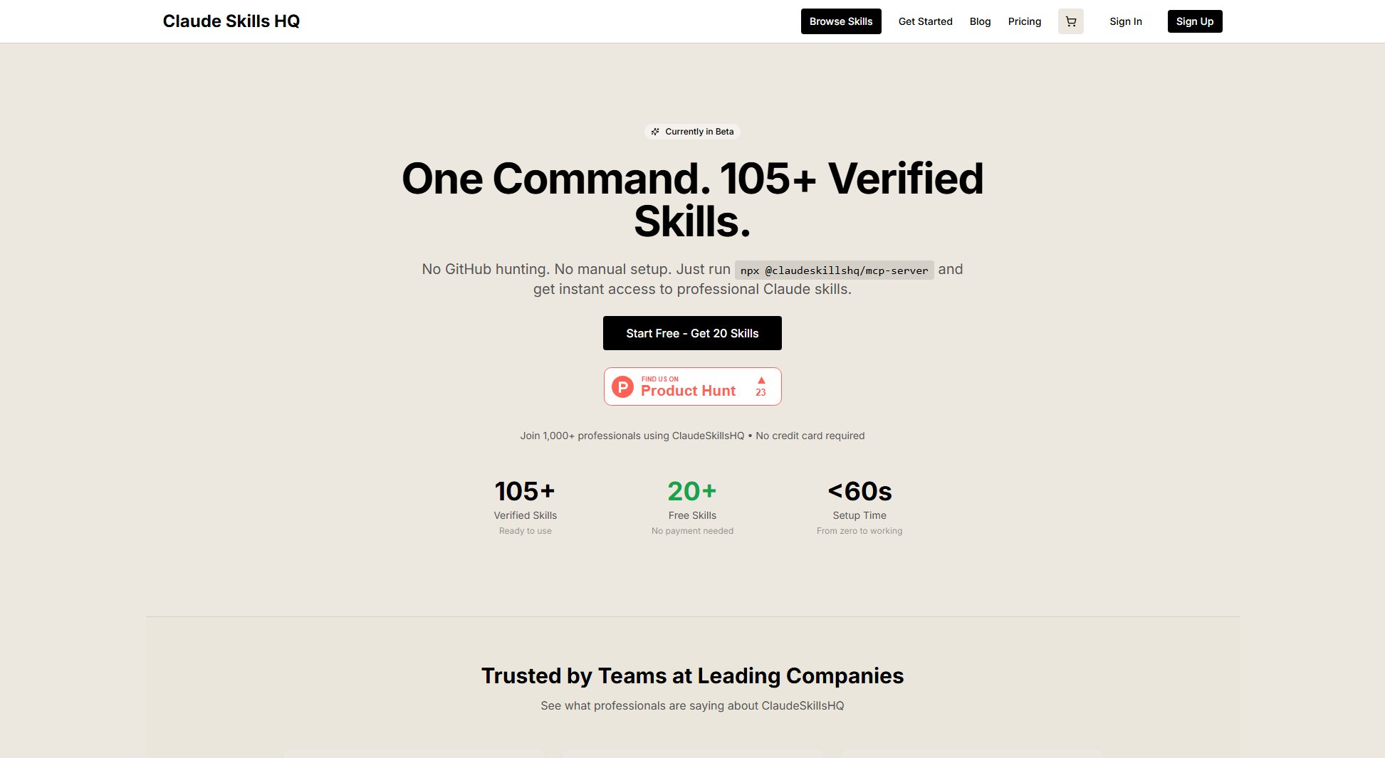 ClaudeSkillsHQ ClaudeSkillsHQ Interface & Screenshots