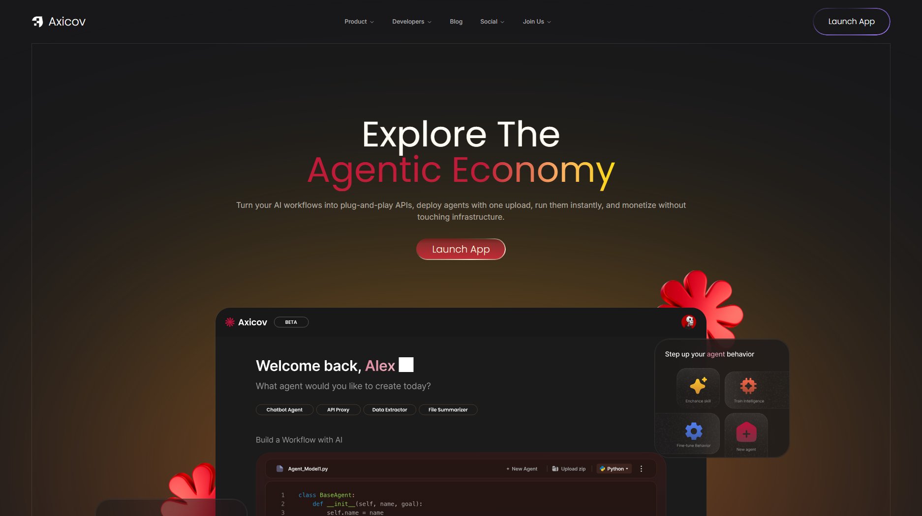 Axicov Axicov Interface & Screenshots