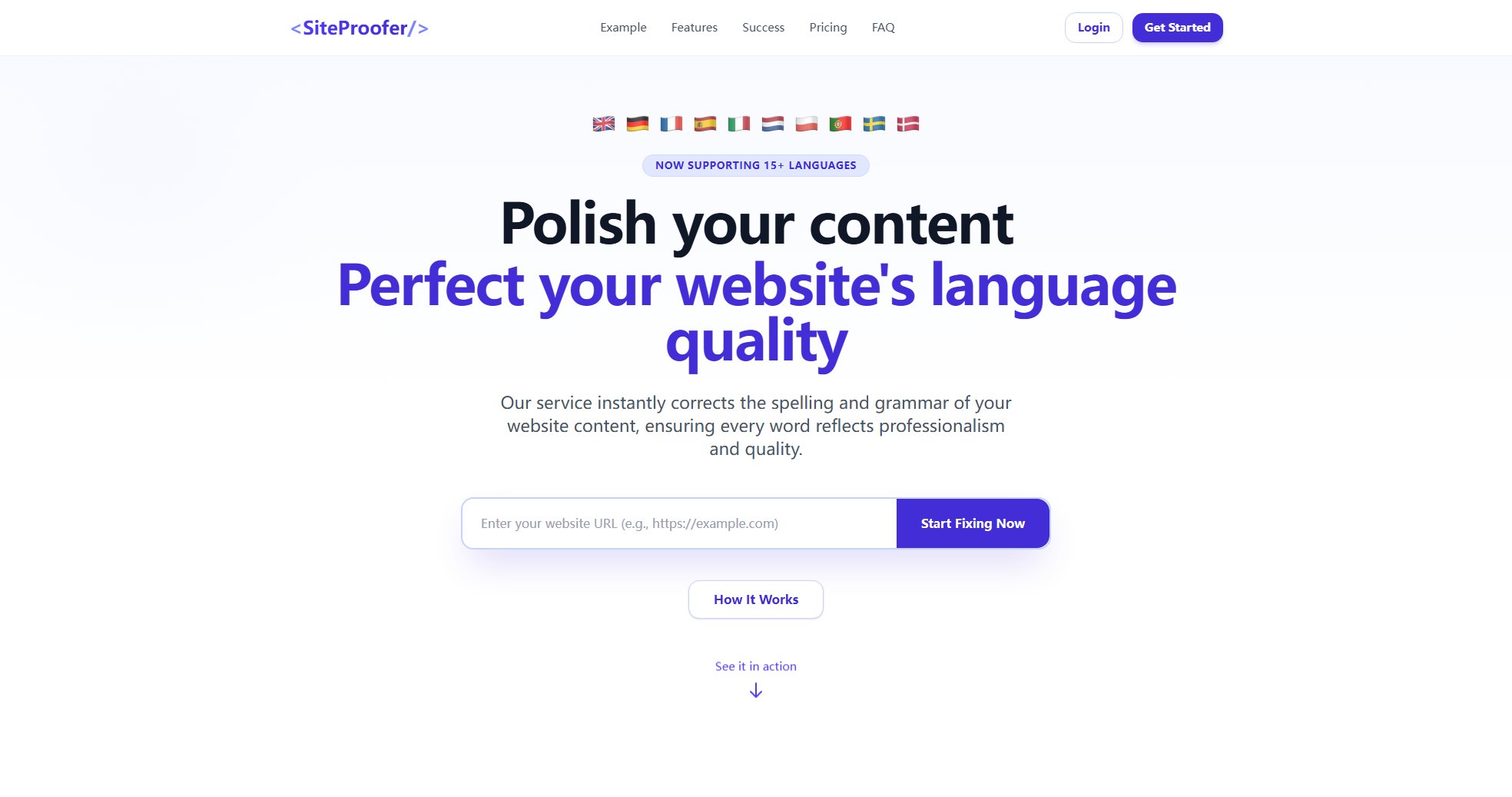 SiteProofer SiteProofer Interface & Screenshots
