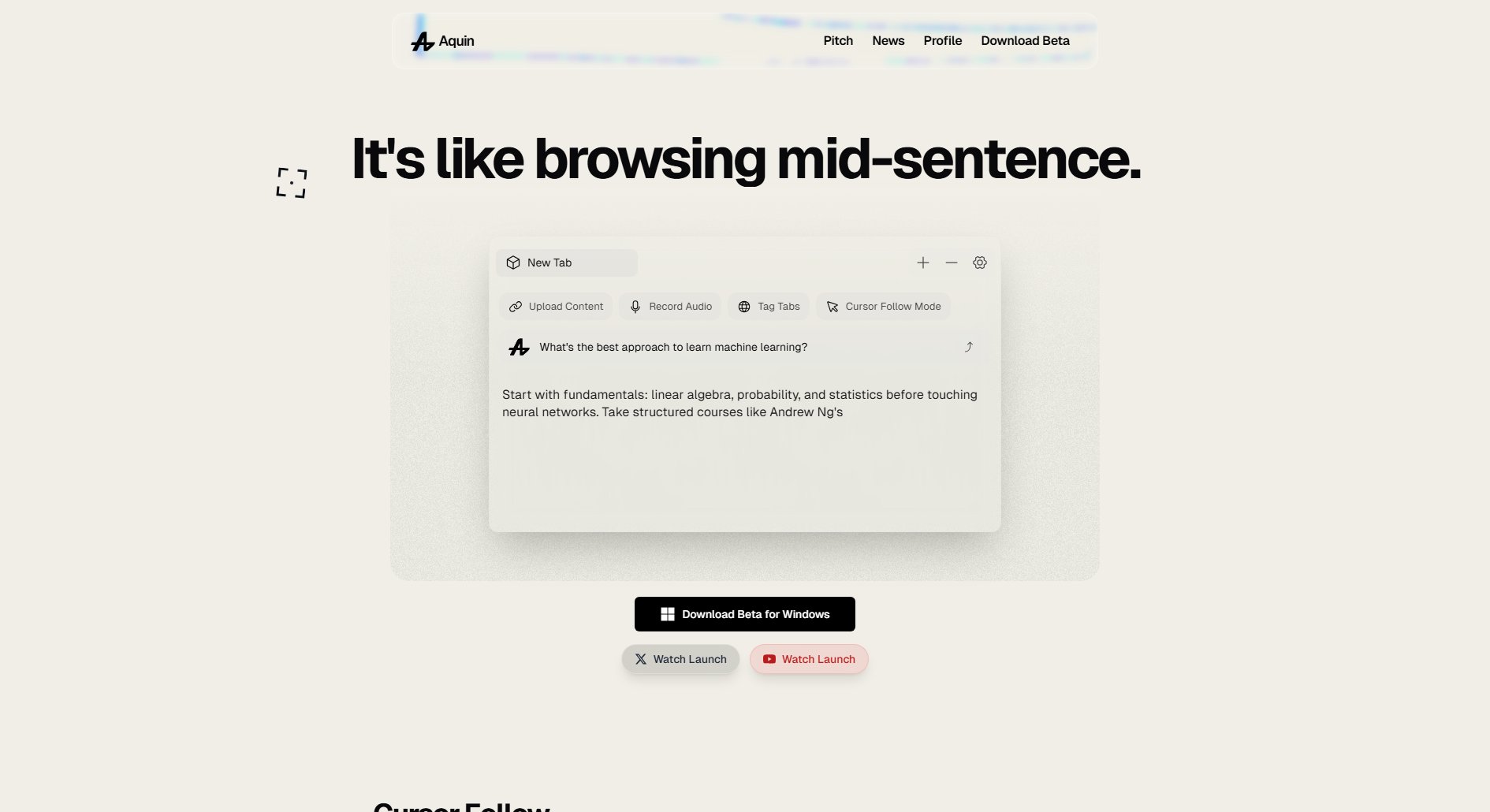 Aquin Aquin Interface & Screenshots Aquin Aquin Interface & Screenshots