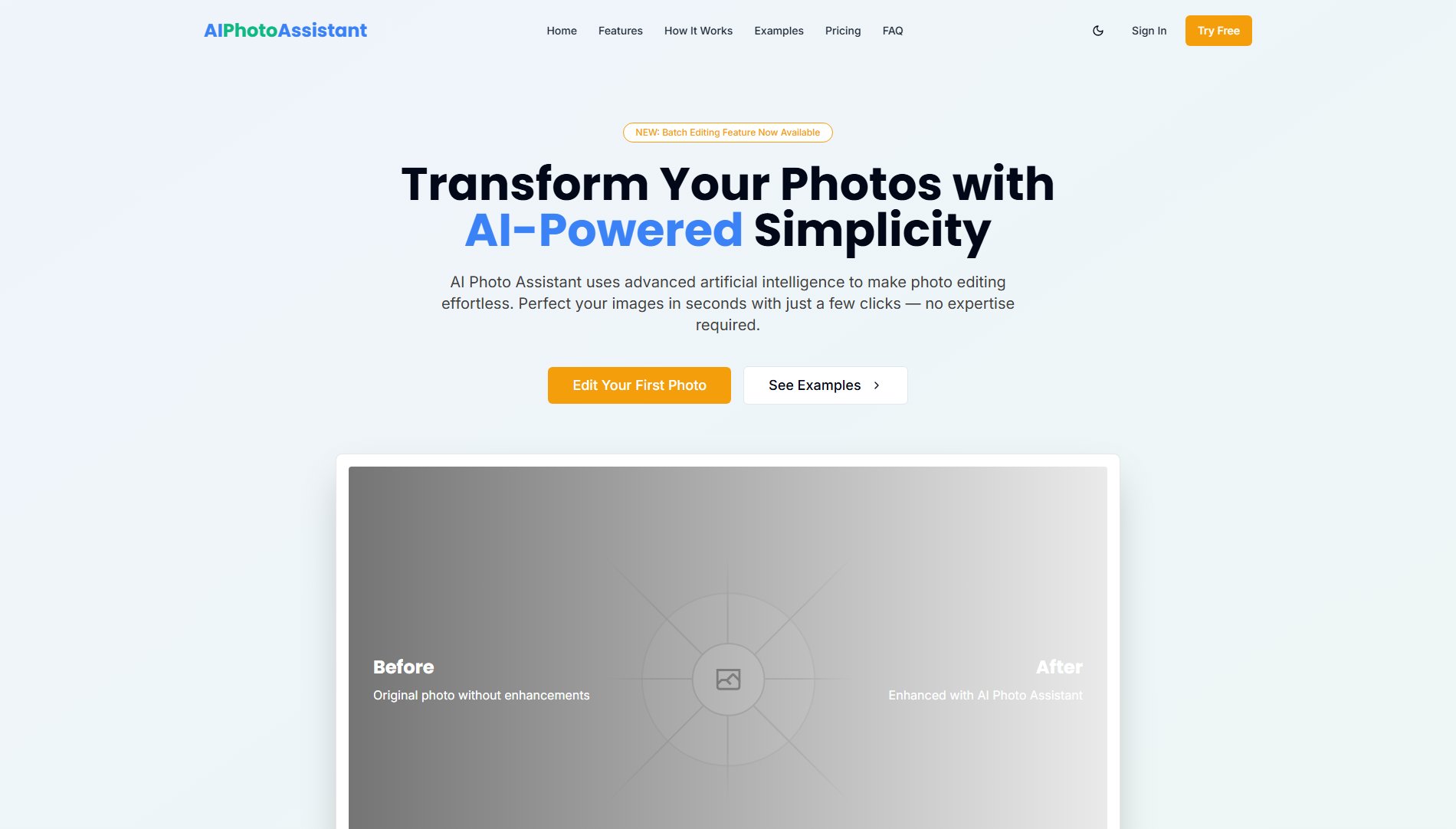 AI Photo Assistant AI Photo Assistant Interface & Screenshots