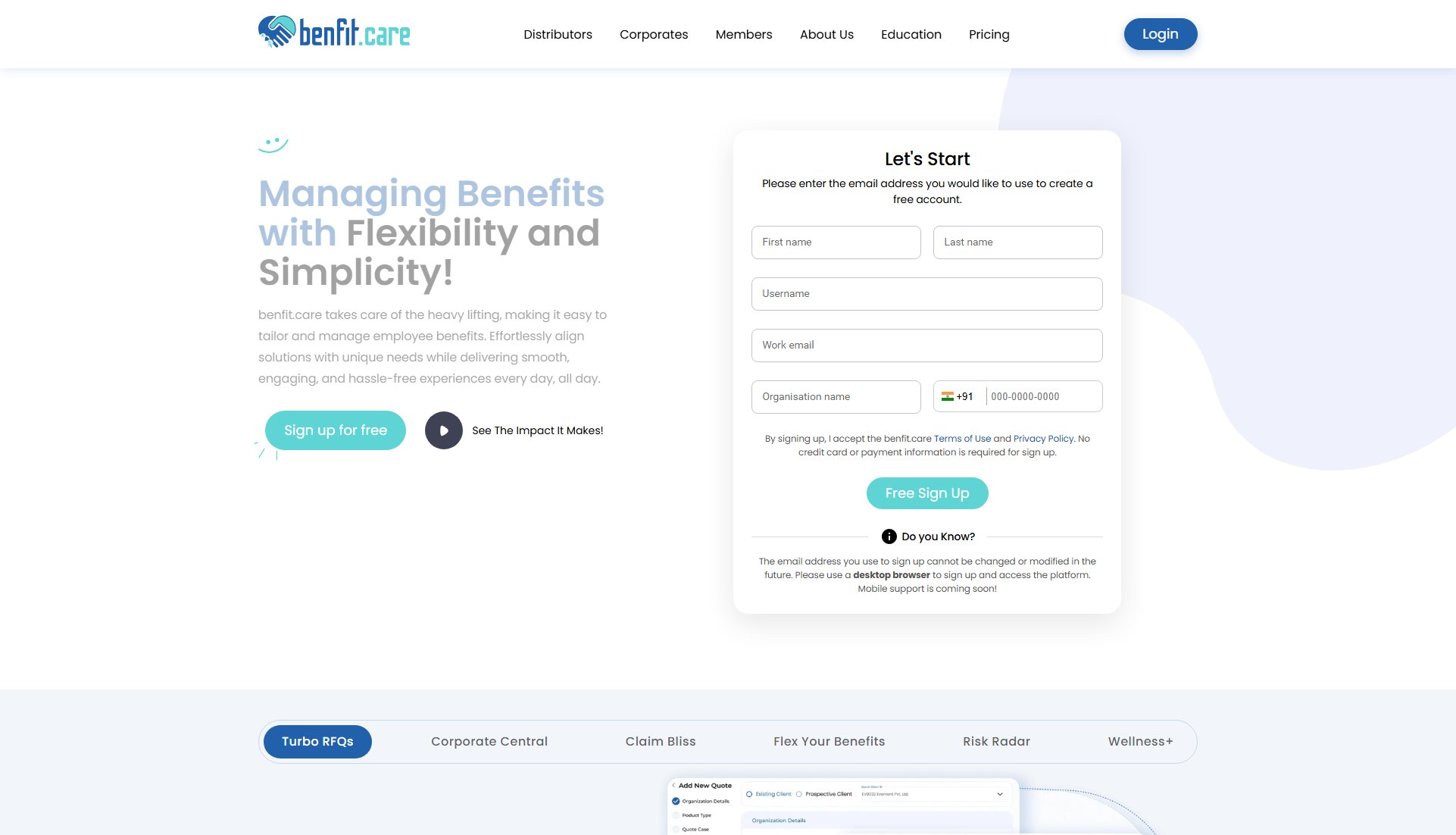 benfit.care benfit.care Interface & Screenshots