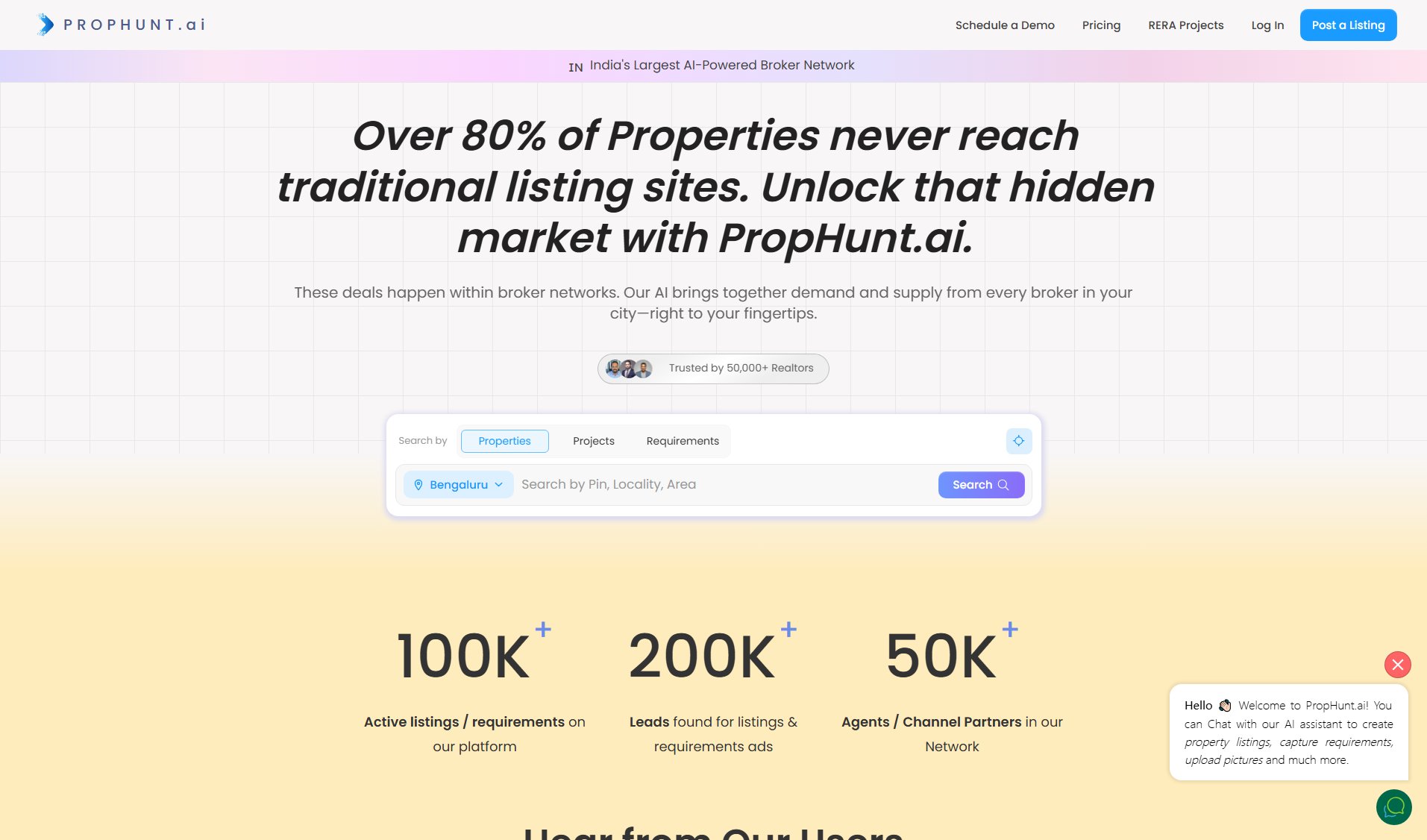 Prophunt.ai Prophunt.ai Interface & Screenshots