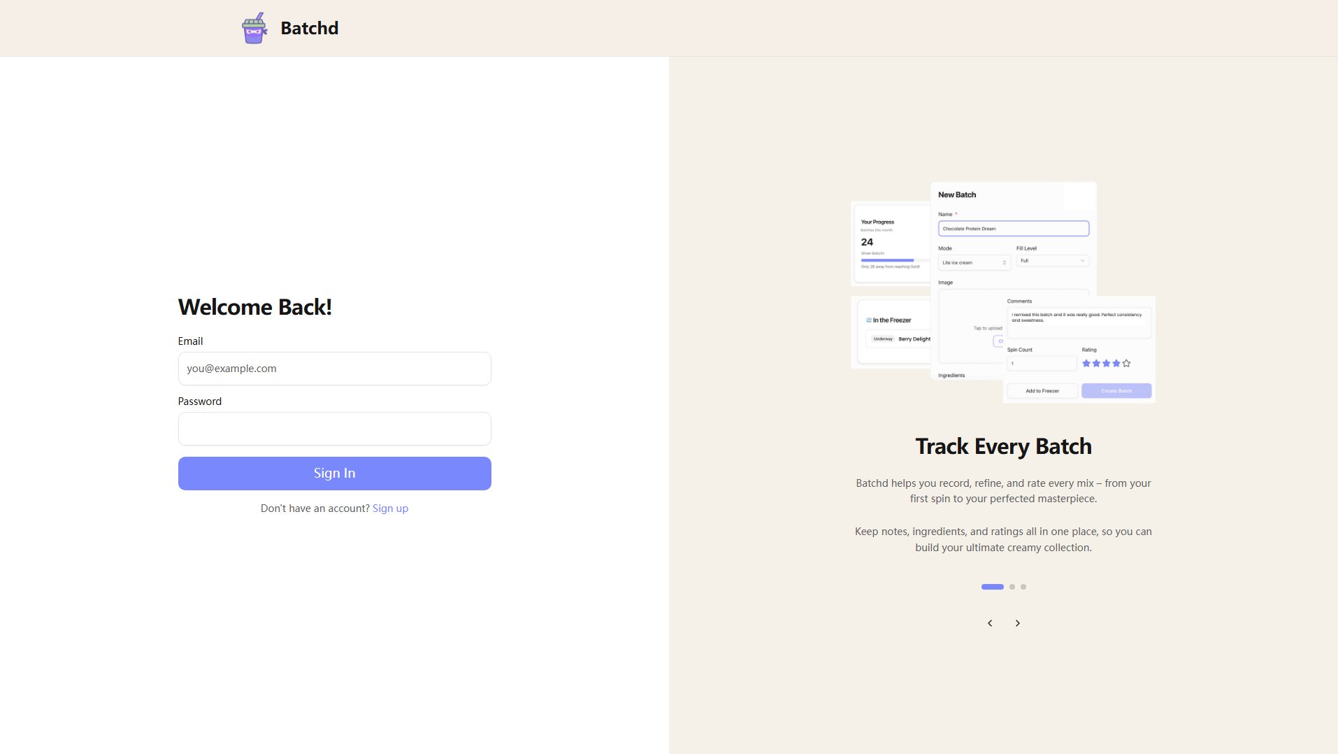 Batchd Batchd Interface & Screenshots