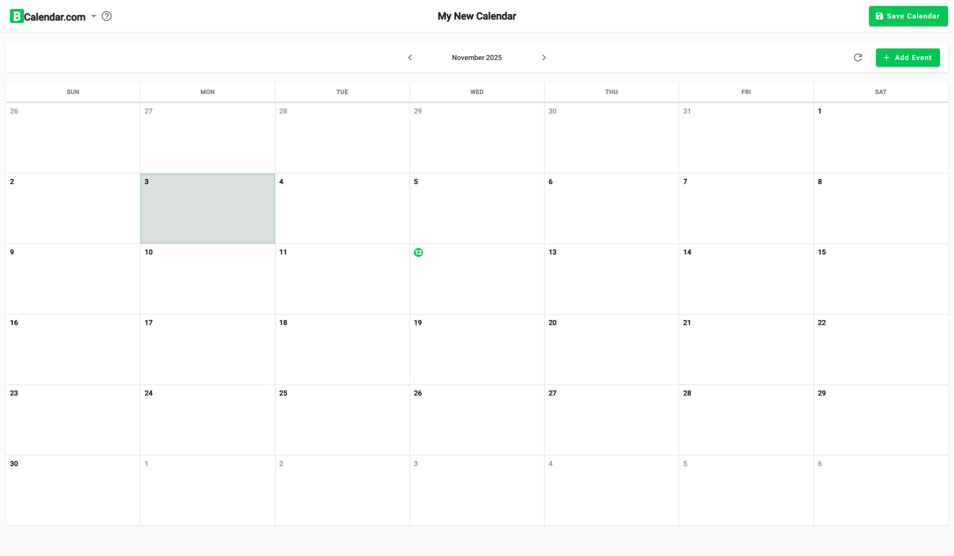 BCalendar BCalendar Interface & Screenshots BCalendar BCalendar Interface & Screenshots