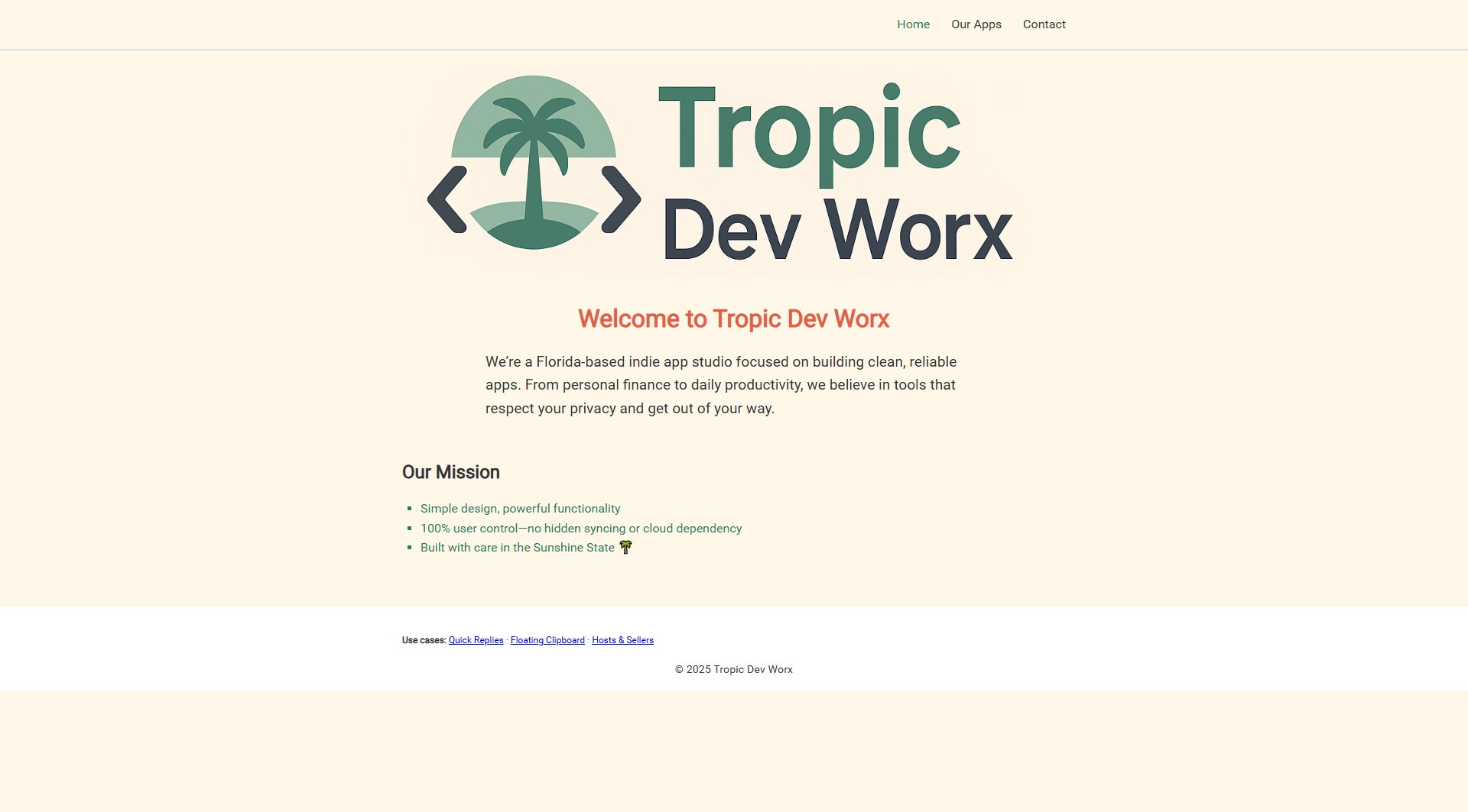 Tropic Dev Worx Tropic Dev Worx Interface & Screenshots