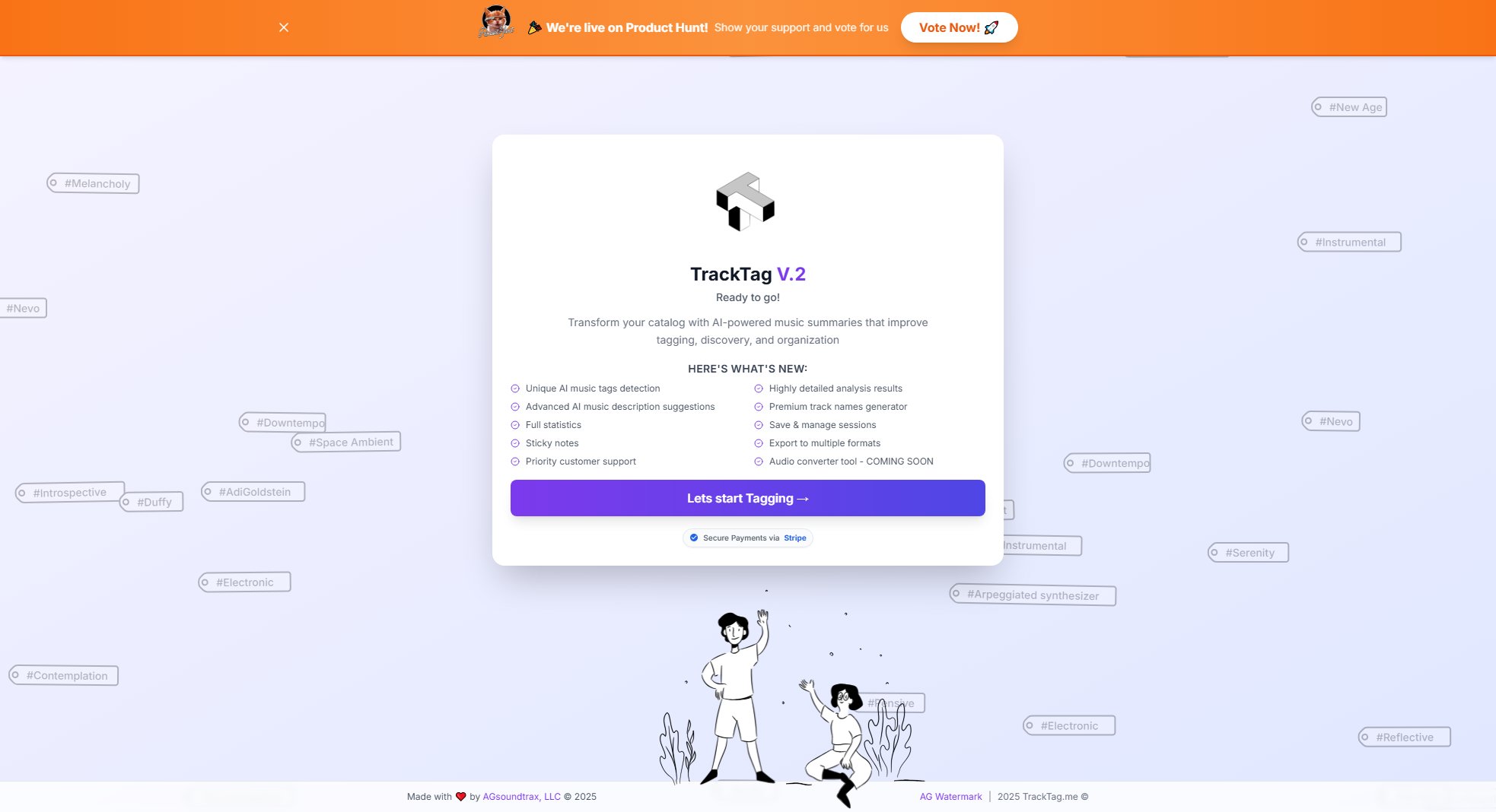 TrackTag TrackTag Interface & Screenshots
