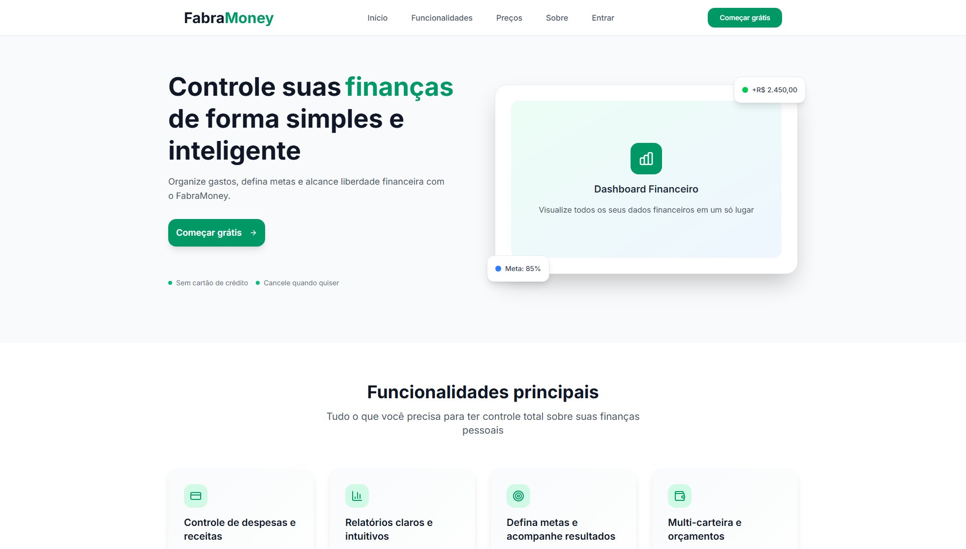 FabraMoney FabraMoney Interface & Screenshots FabraMoney FabraMoney Interface & Screenshots
