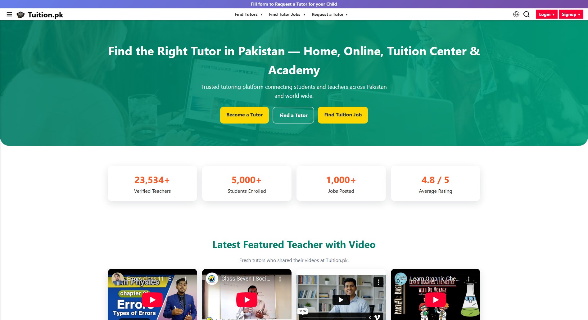 Tuition.pk Tuition.pk Interface & Screenshots Tuition.pk Tuition.pk Interface & Screenshots