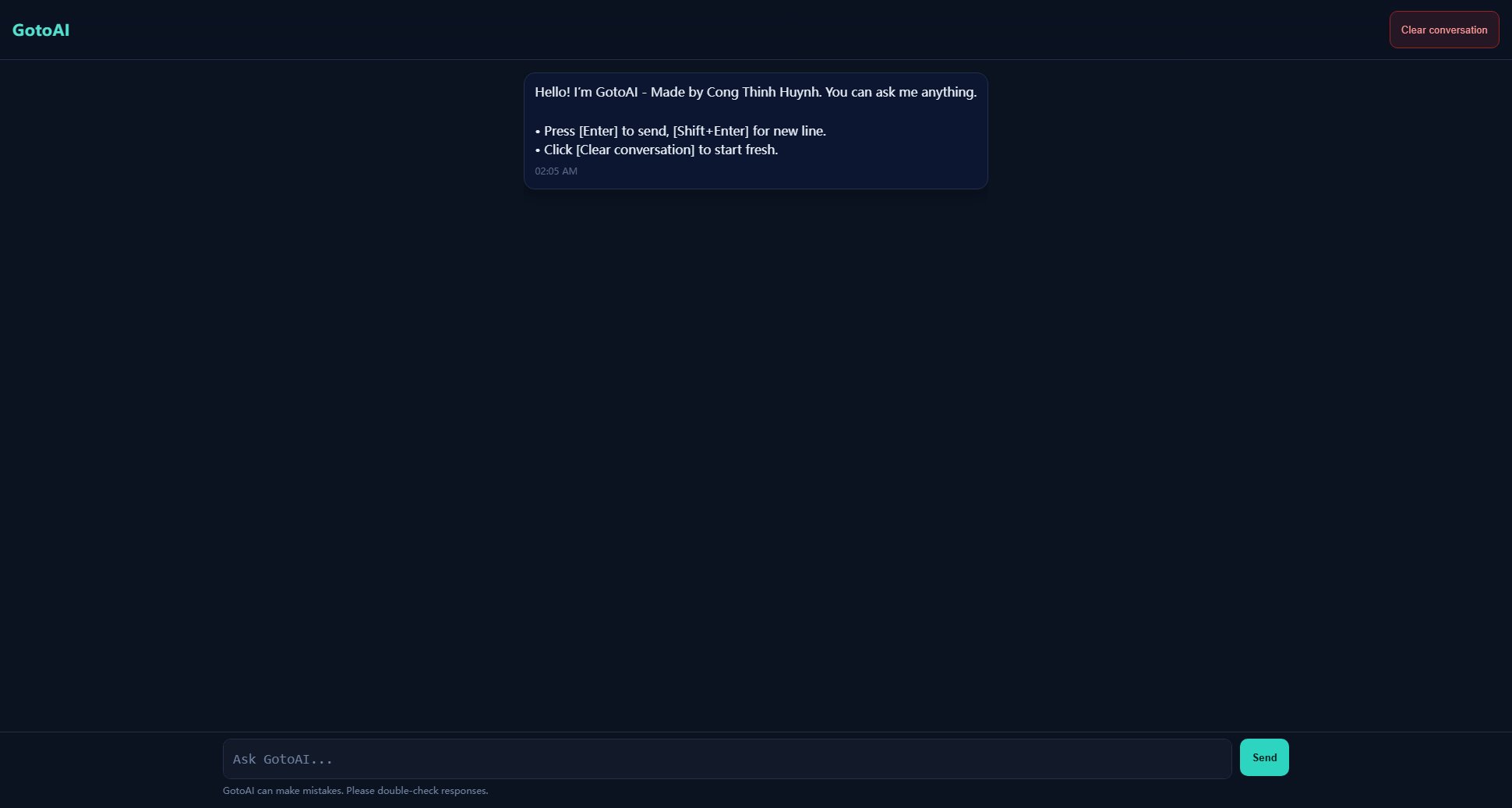 GotoAI GotoAI Interface & Screenshots GotoAI GotoAI Interface & Screenshots