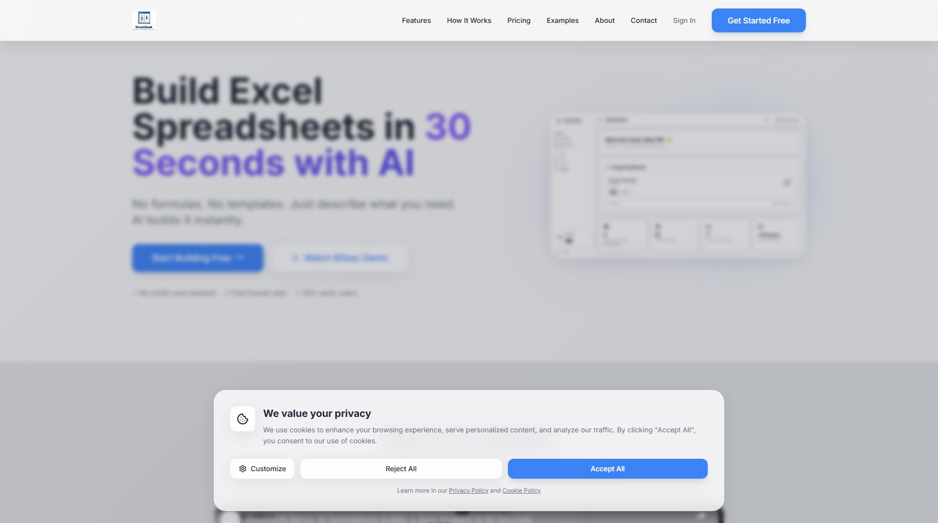 SheetSeek SheetSeek Interface & Screenshots