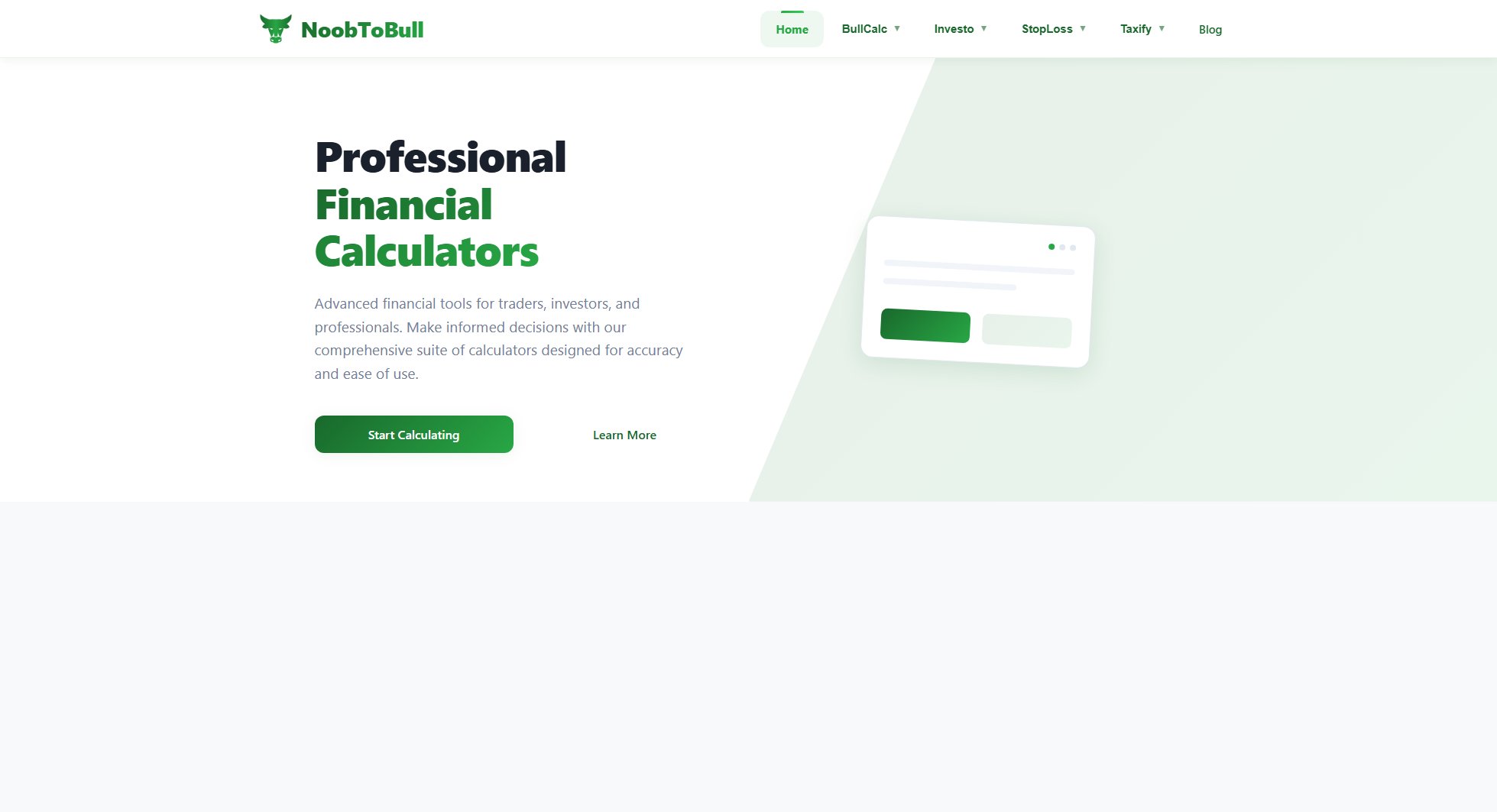 NoobToBull NoobToBull Interface & Screenshots