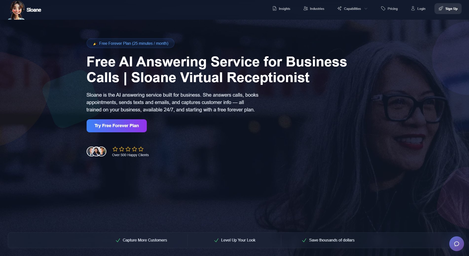 Sloane Virtual Receptionist Sloane Virtual Receptionist Interface & Screenshots