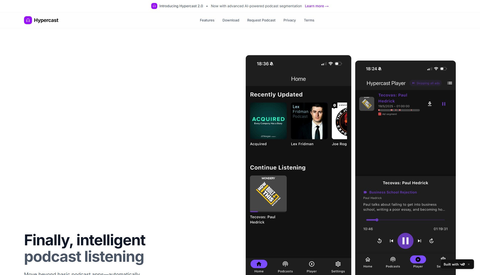 Hypercast Hypercast Interface & Screenshots