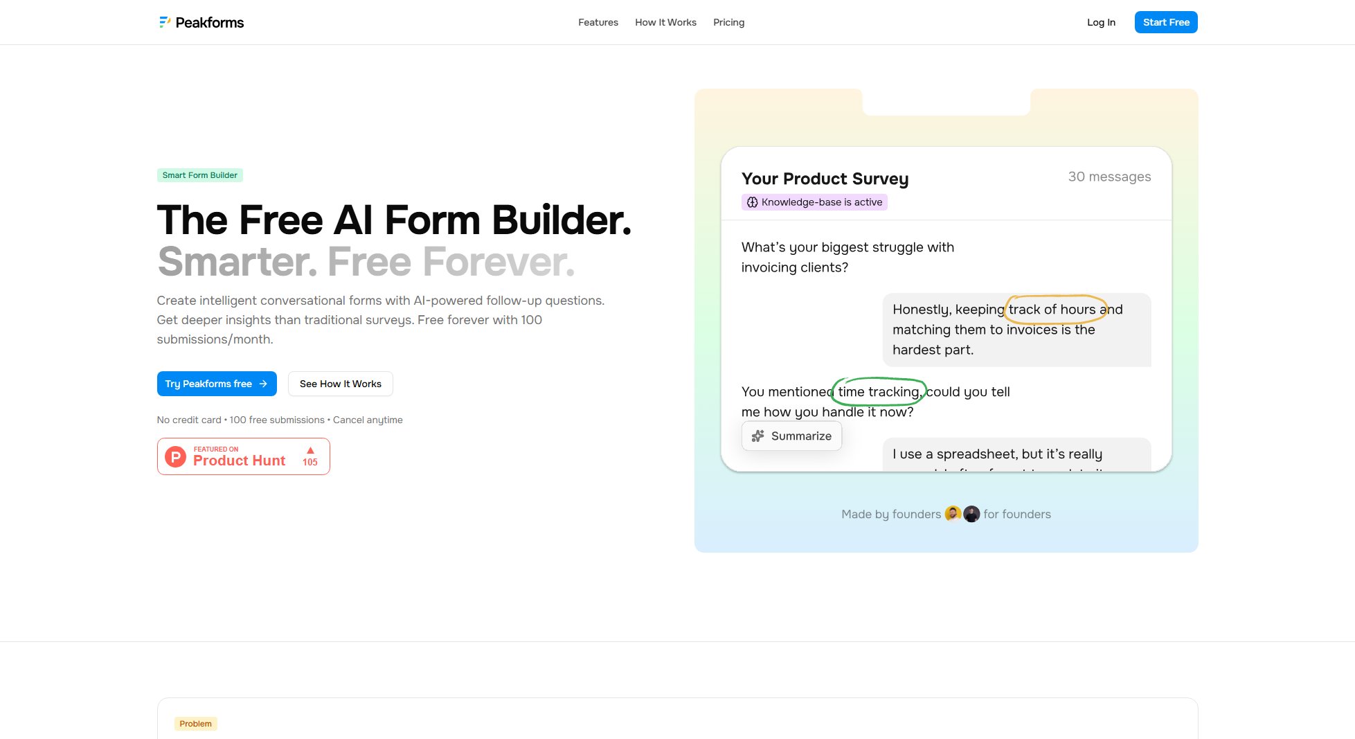 Peakforms Peakforms Interface & Screenshots