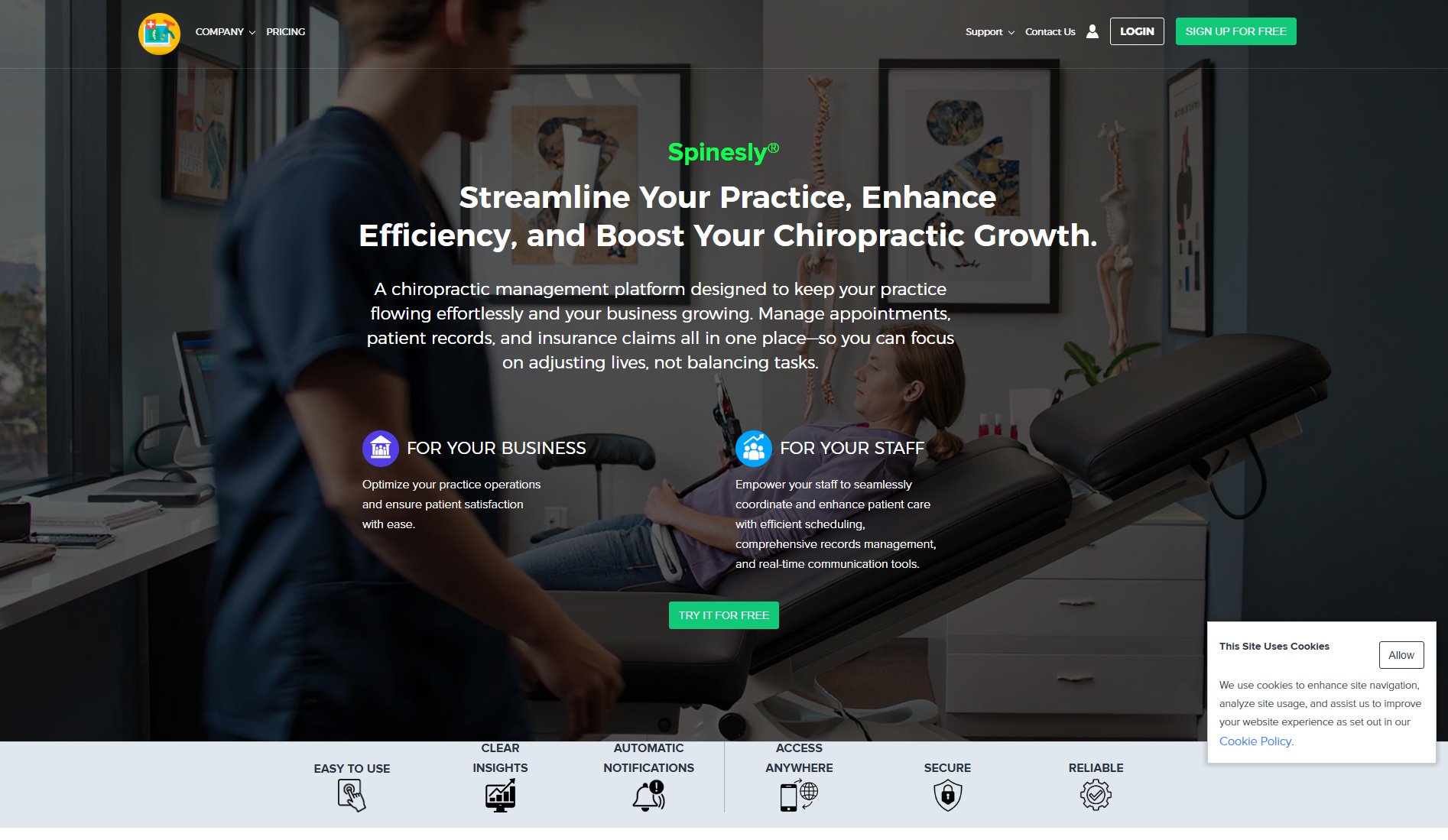 Spinesly® Spinesly® Interface & Screenshots