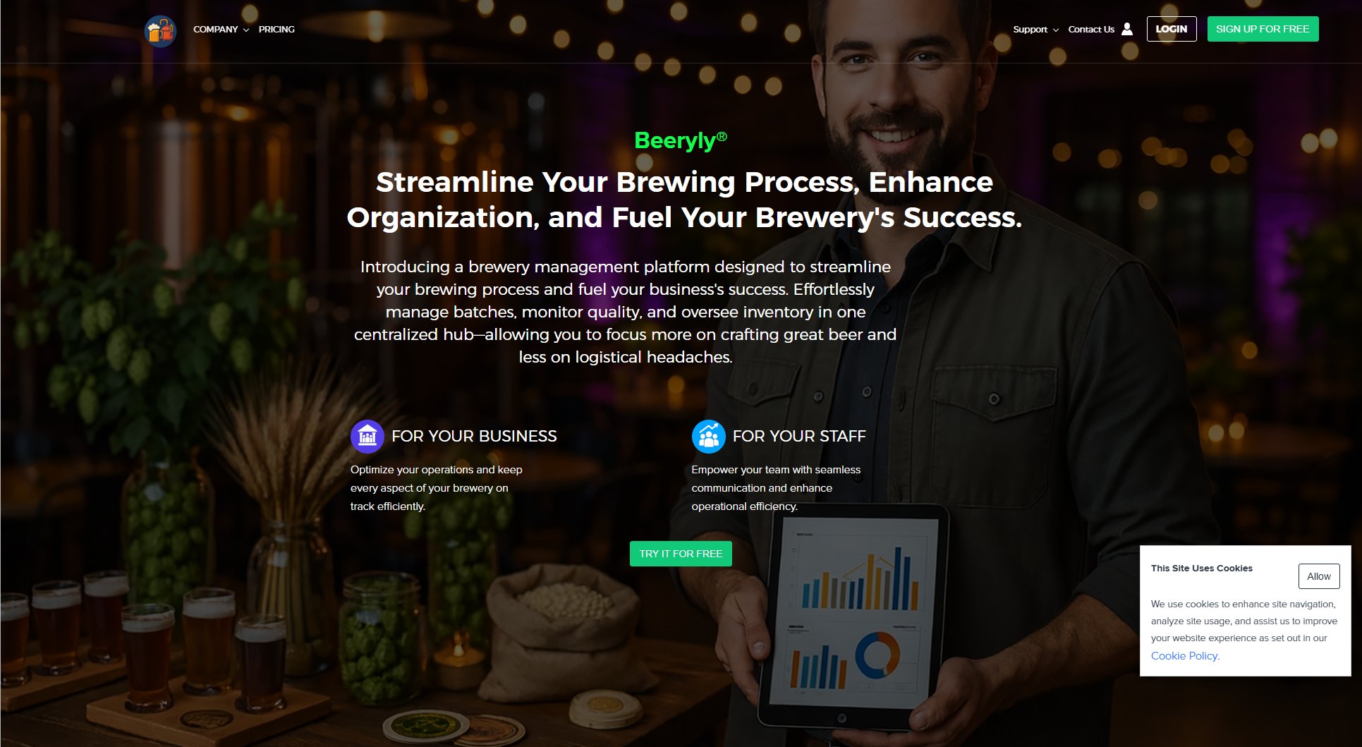 Beeryly® Beeryly® Interface & Screenshots