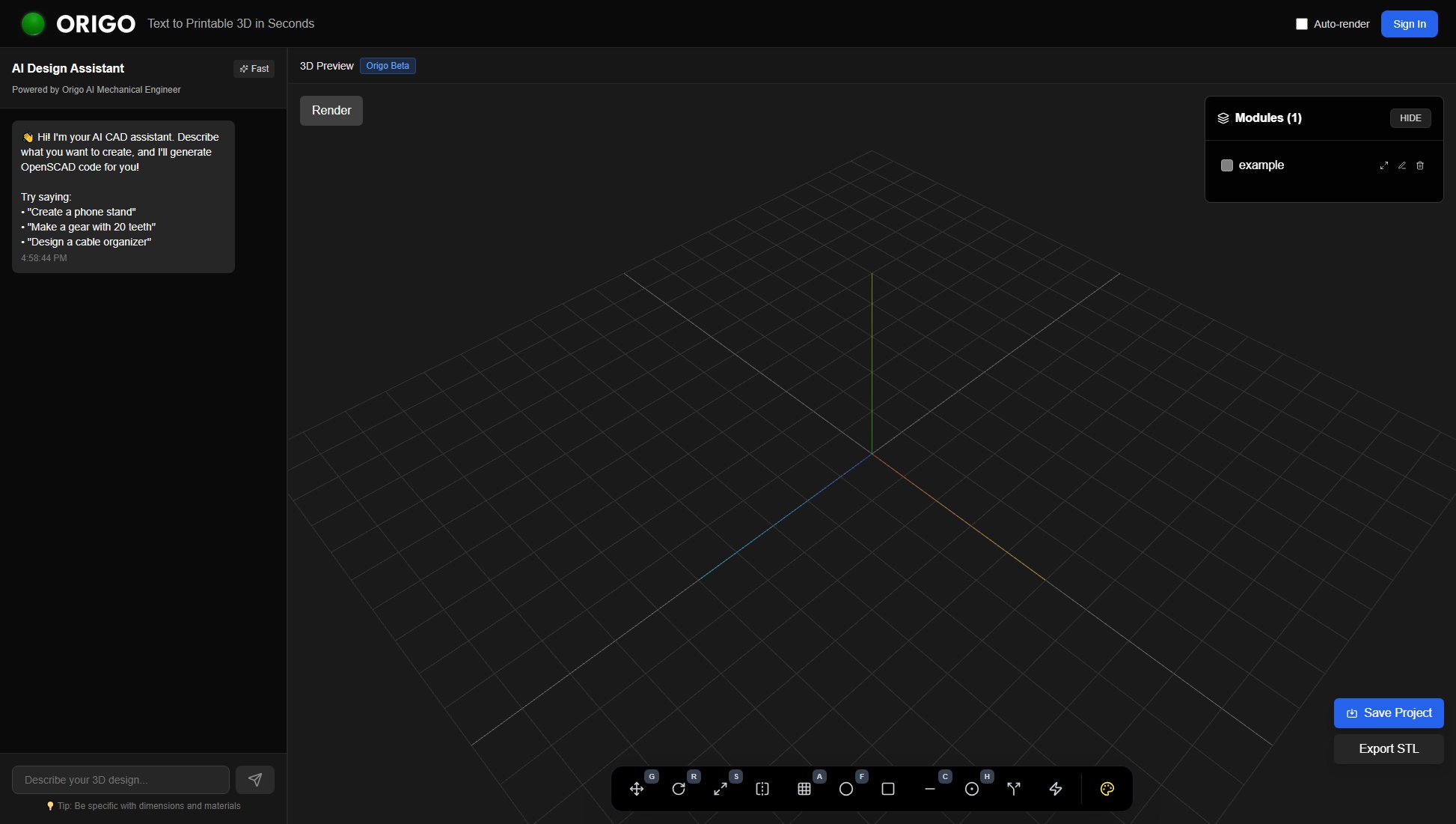 Origo Origo Interface & Screenshots
