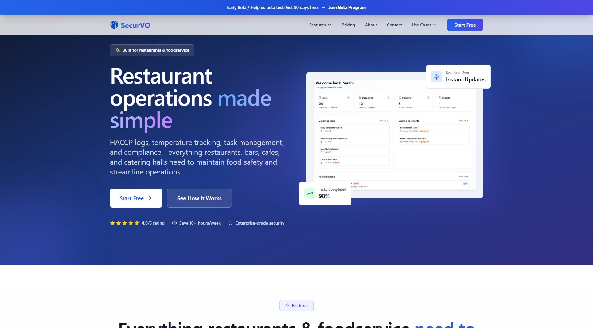 SecurVO SecurVO Interface & Screenshots SecurVO SecurVO Interface & Screenshots
