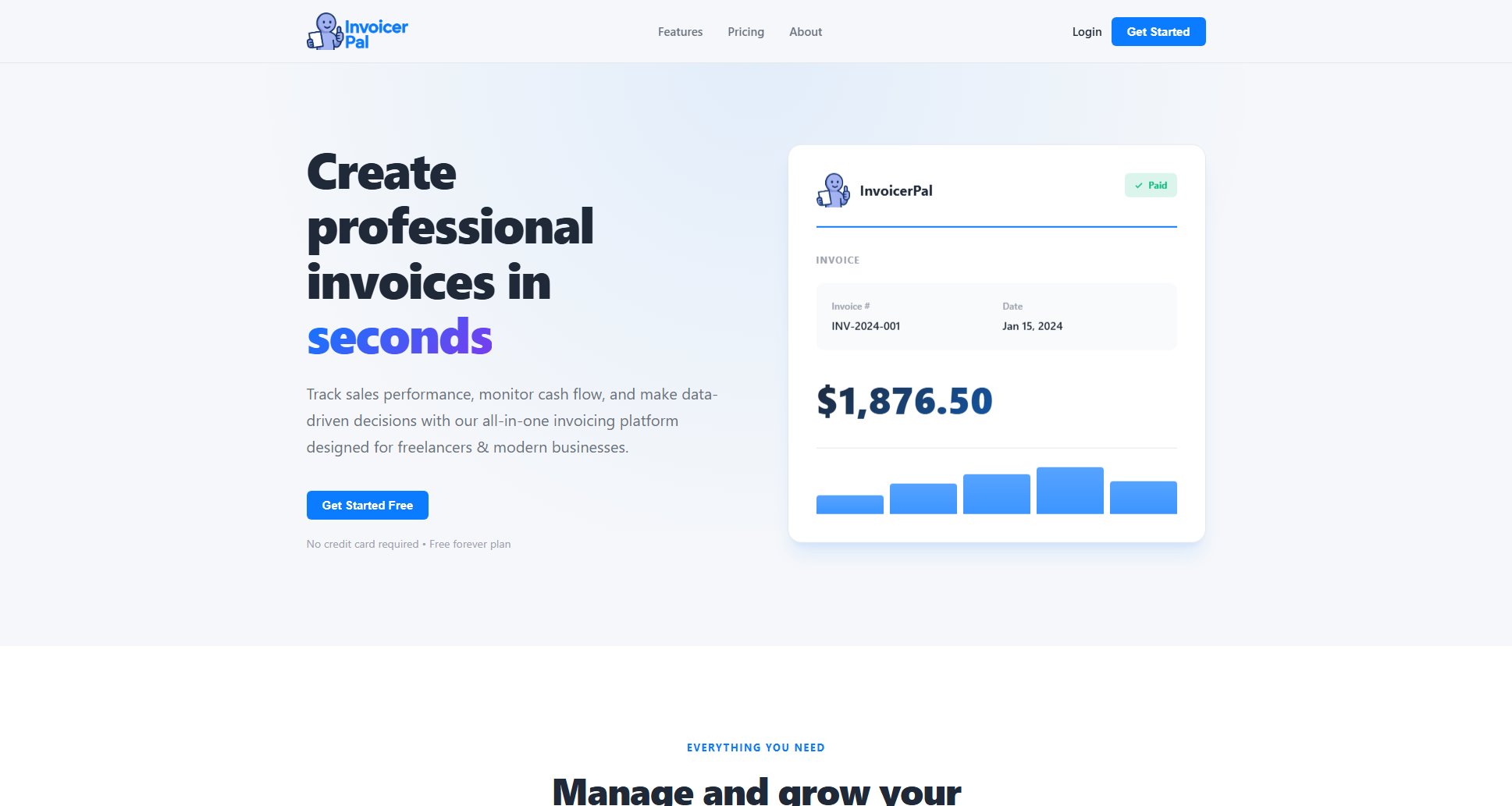 InvoicerPal InvoicerPal Interface & Screenshots