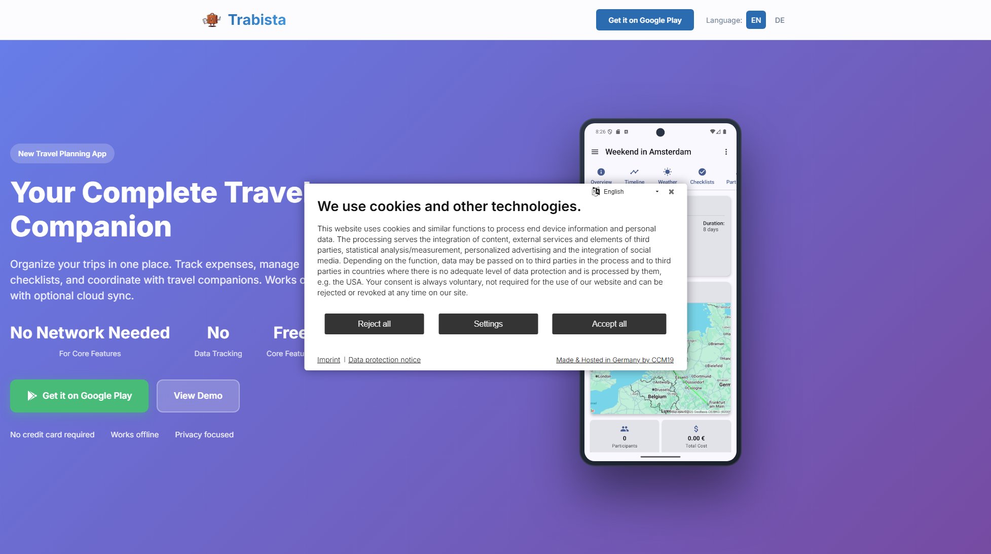 Trabista Trabista Interface & Screenshots Trabista Trabista Interface & Screenshots