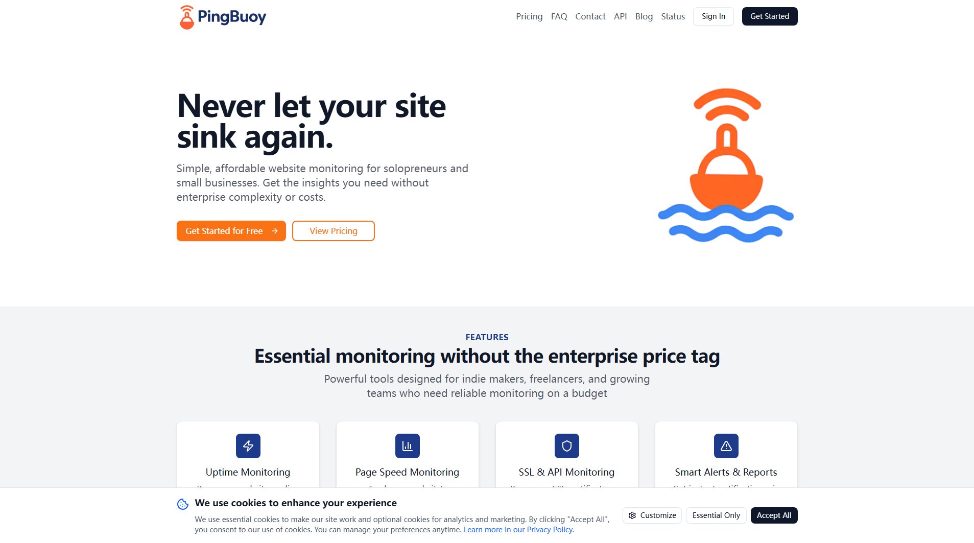 PingBuoy PingBuoy Interface & Screenshots PingBuoy PingBuoy Interface & Screenshots