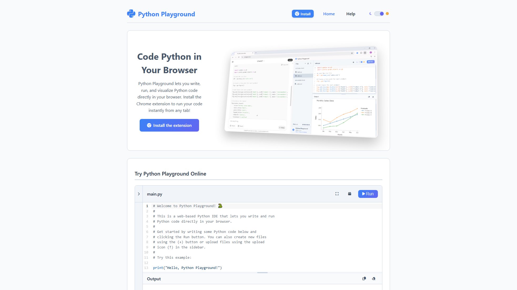 Python Playground Python Playground Interface & Screenshots