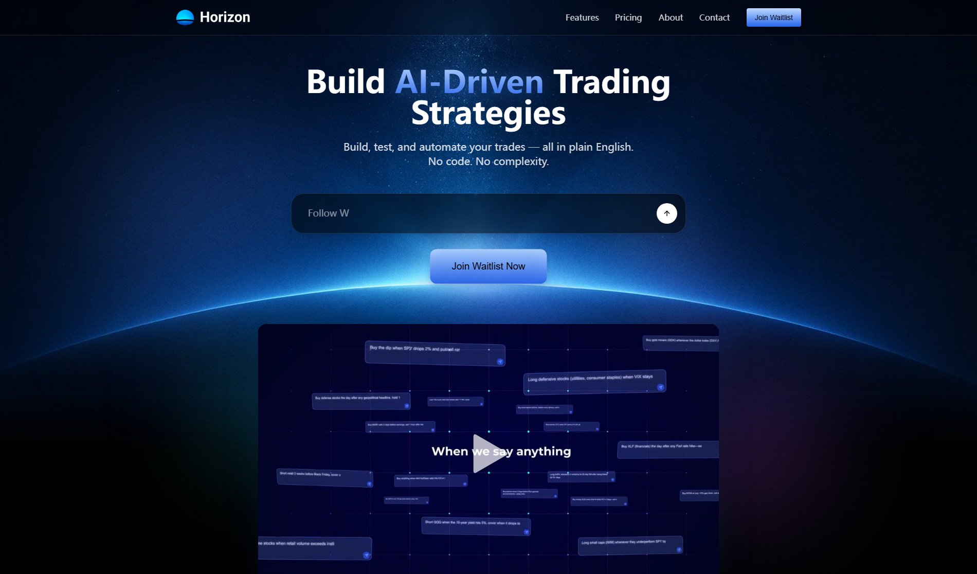 Horizon Horizon Interface & Screenshots Horizon Horizon Interface & Screenshots