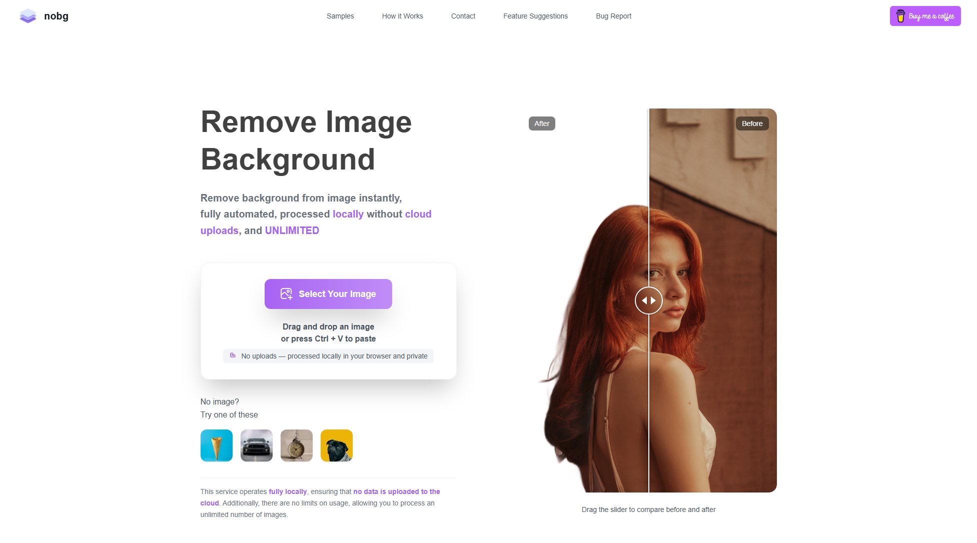 NoBG NoBG Interface & Screenshots NoBG NoBG Interface & Screenshots