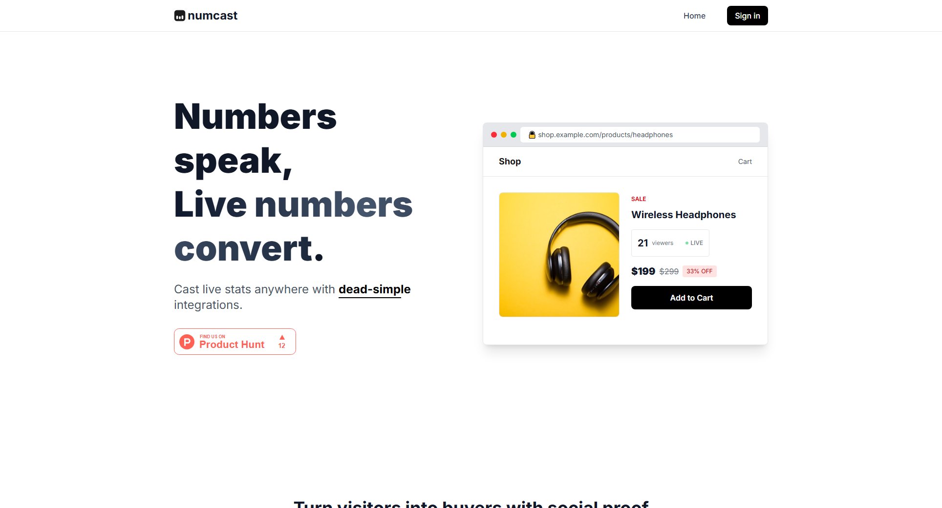 NumCast NumCast Interface & Screenshots