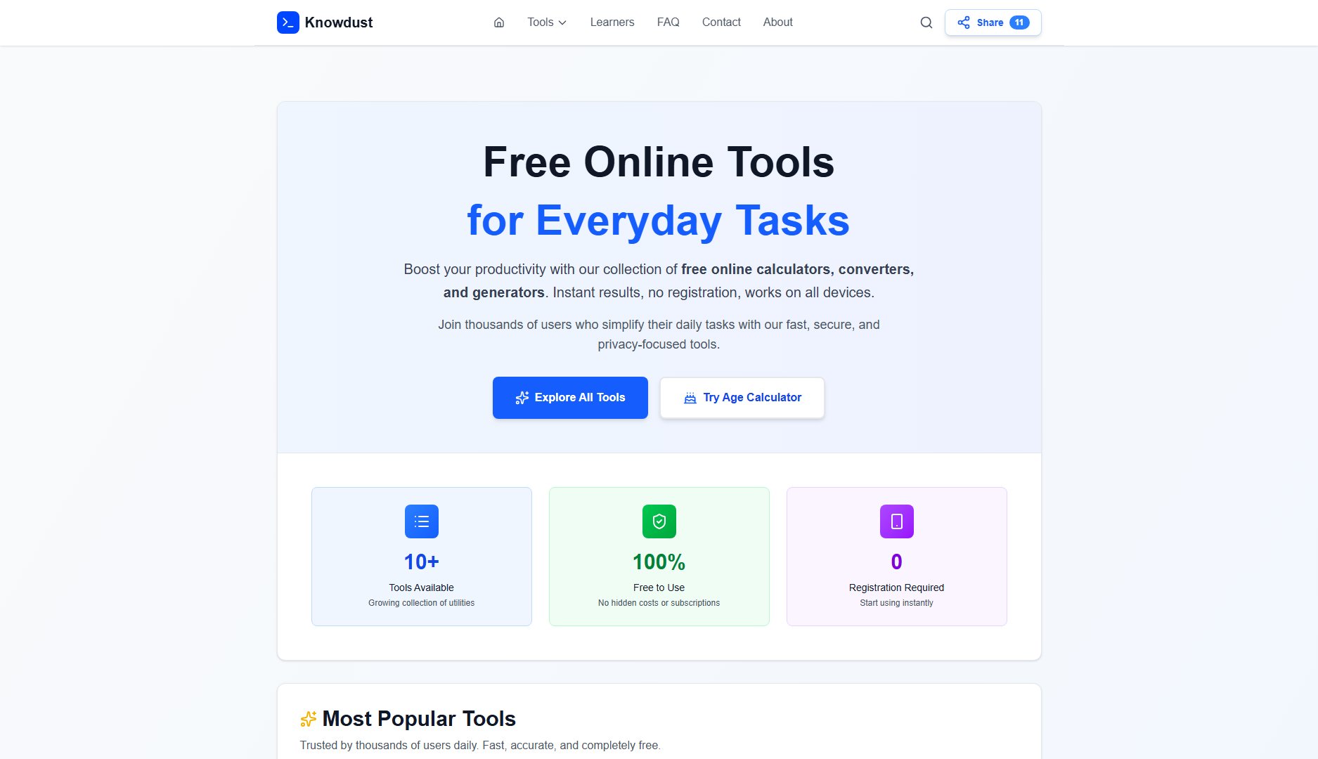 Knowdust Knowdust Interface & Screenshots
