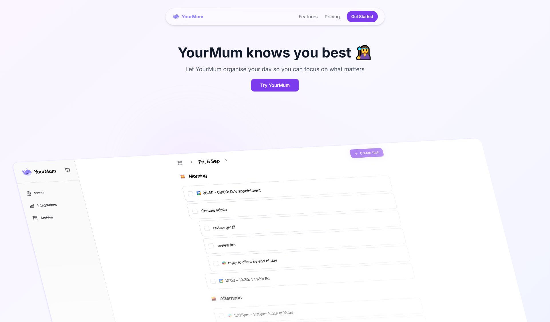 YourMum YourMum Interface & Screenshots