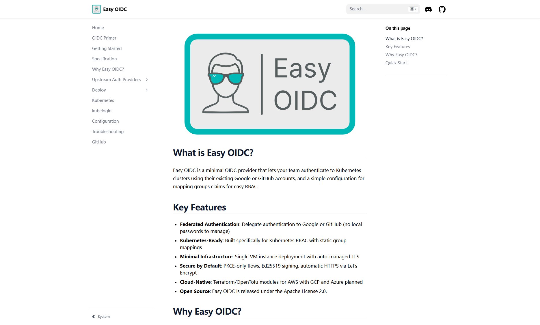 Easy OIDC Easy OIDC Interface & Screenshots Easy OIDC Easy OIDC Interface & Screenshots