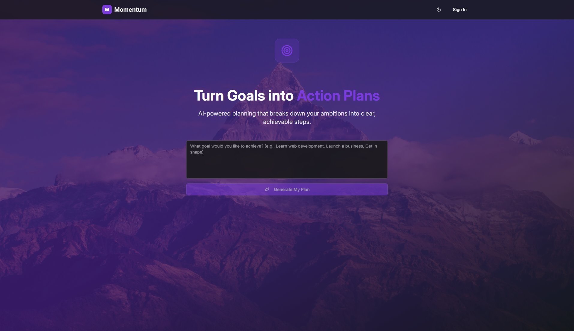 Momentum Momentum Interface & Screenshots Momentum Momentum Interface & Screenshots