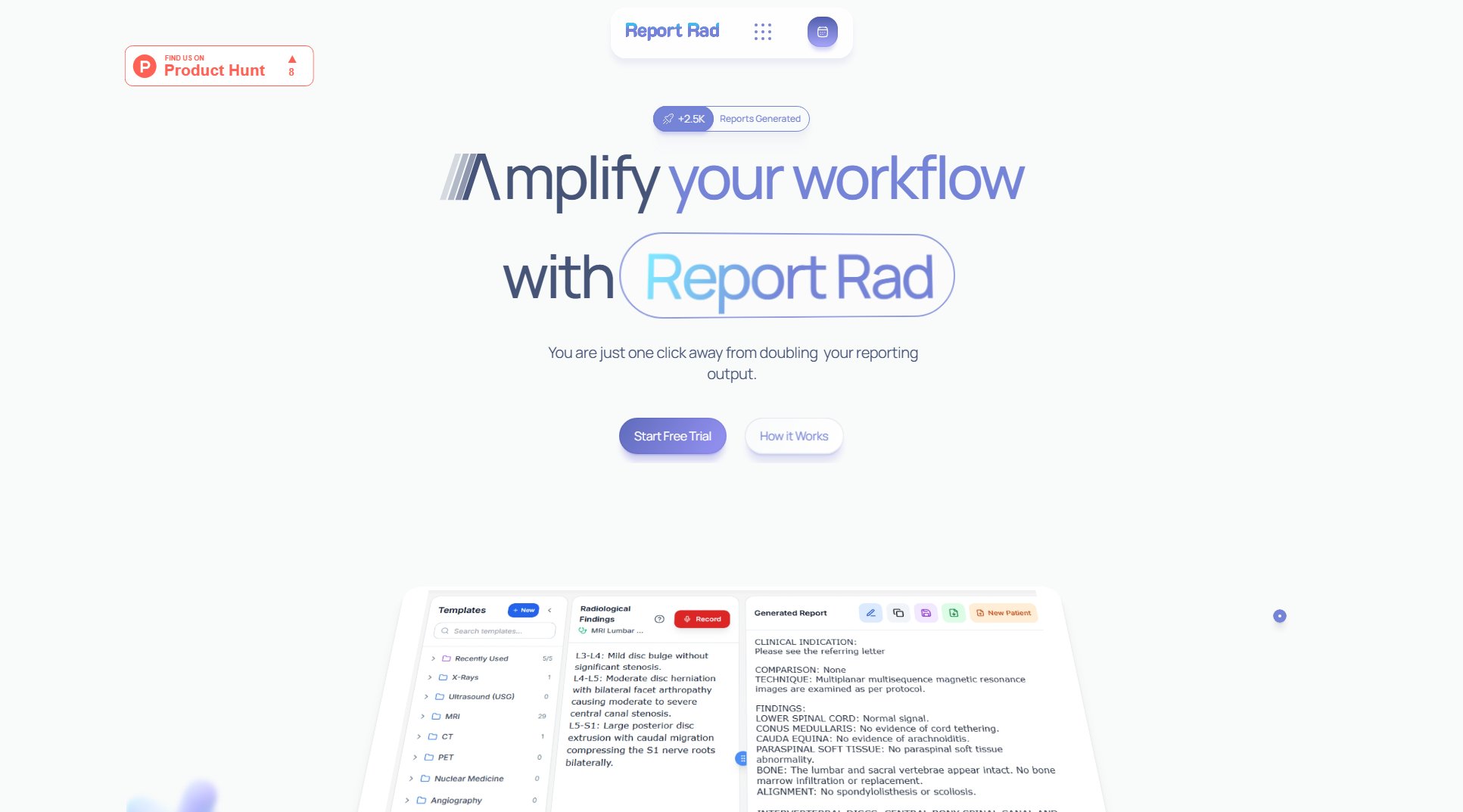 Report Rad AI Report Rad AI Interface & Screenshots Report Rad AI Report Rad AI Interface & Screenshots