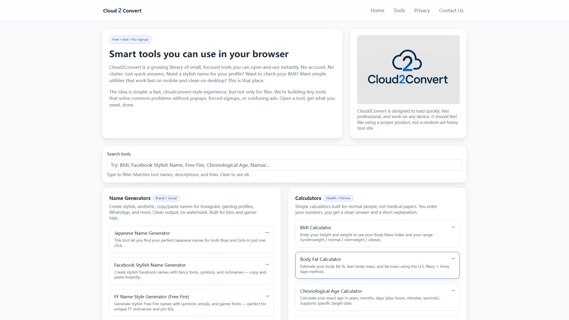 Cloud2Convert Cloud2Convert Interface & Screenshots Cloud2Convert Cloud2Convert Interface & Screenshots