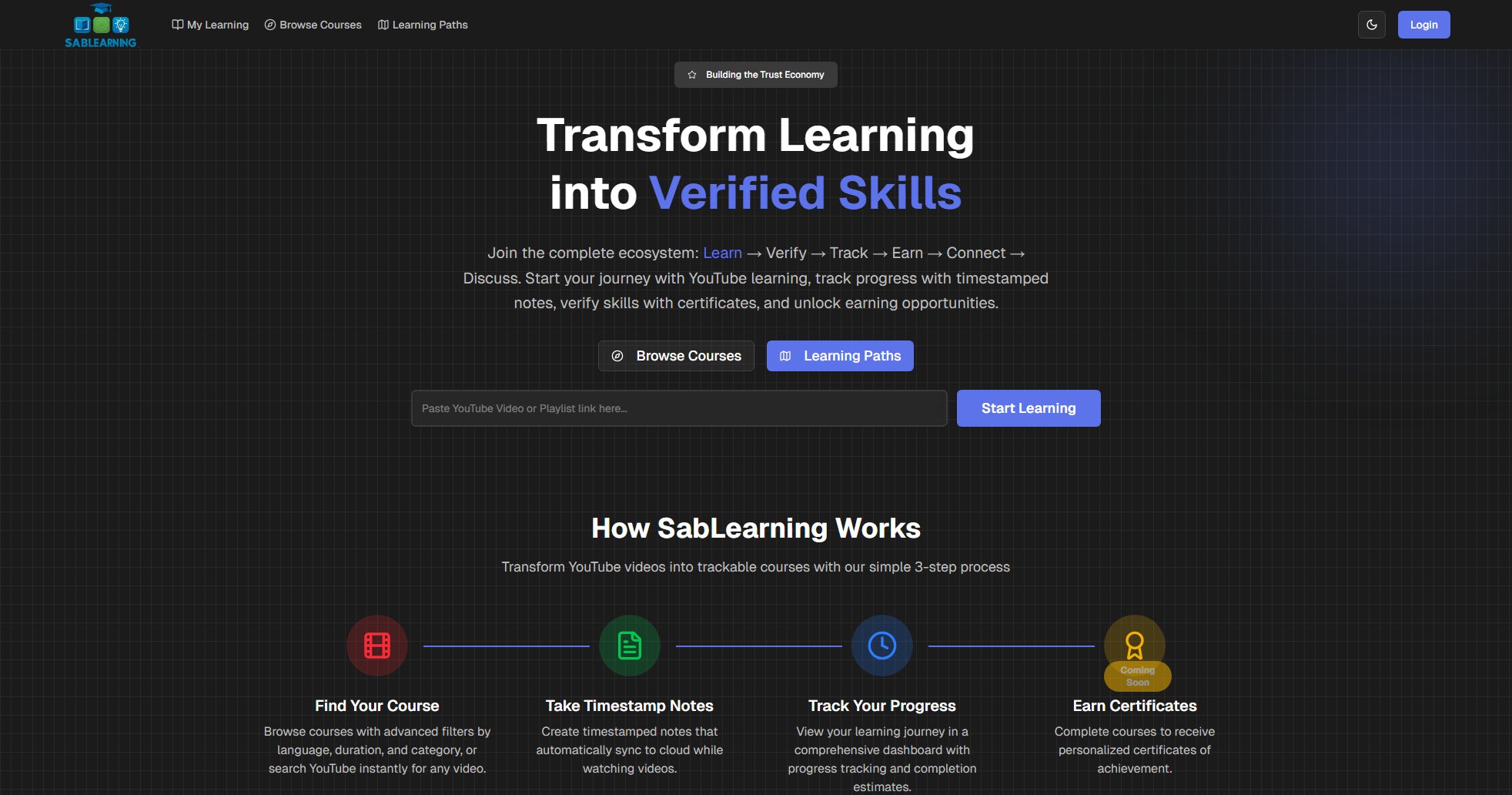 SabLearning SabLearning Interface & Screenshots SabLearning SabLearning Interface & Screenshots